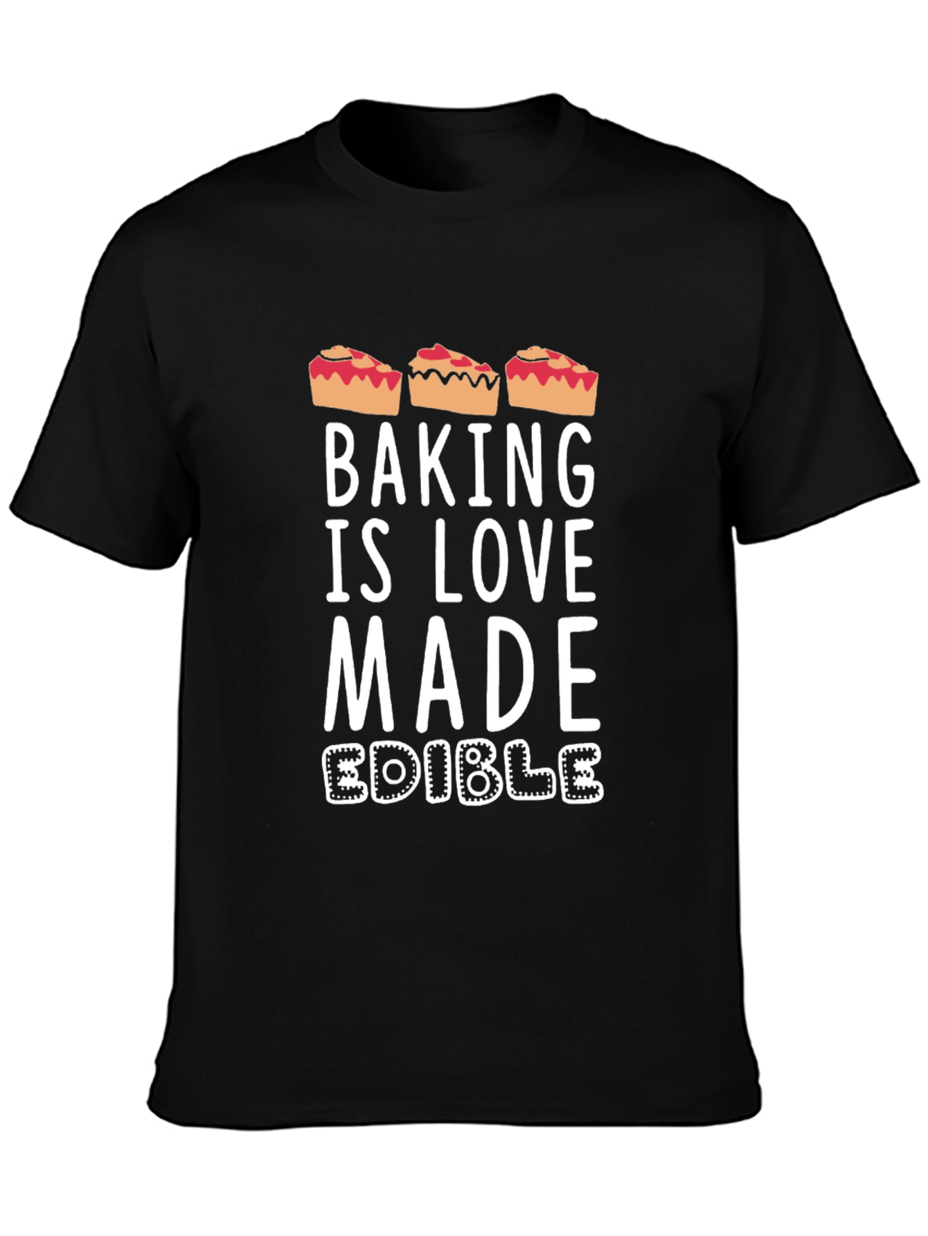 Baking is Love Made Edible Funny Pie T-Shirt