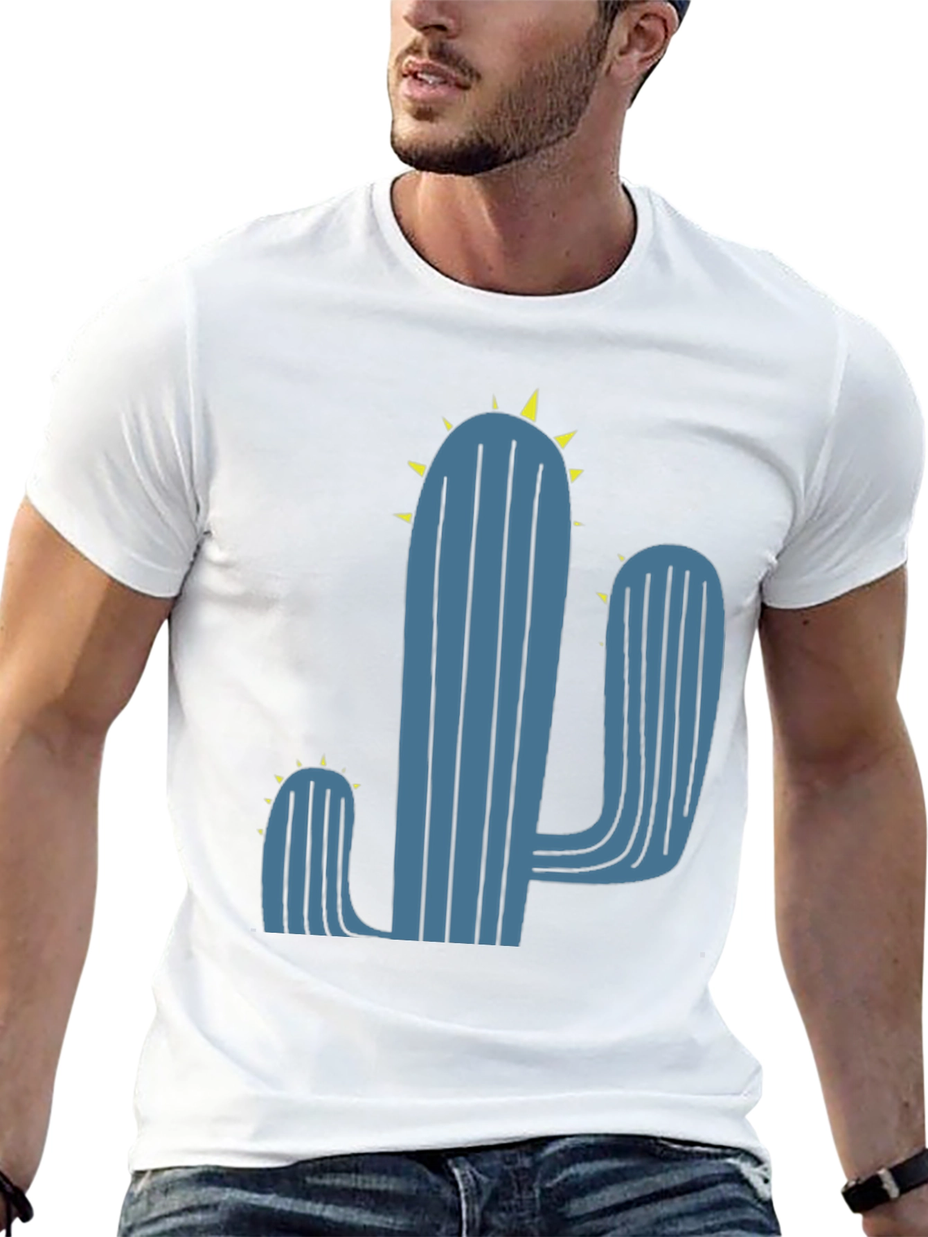 Cactus Graphic T-Shirt - Trendy Desert Style
