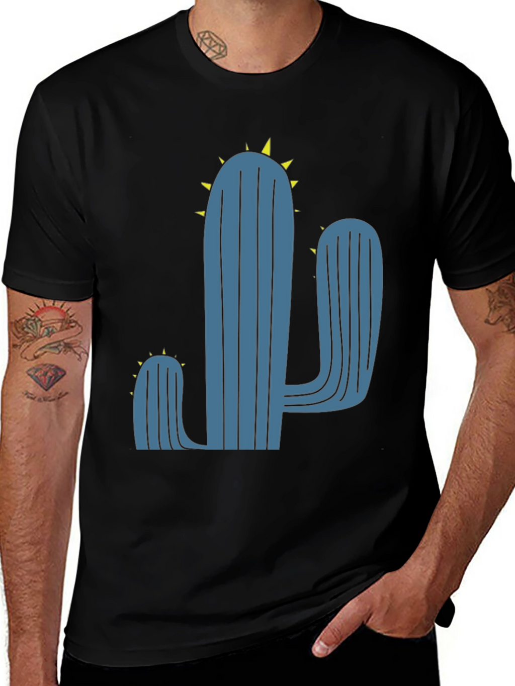 Cactus Graphic T-Shirt - Trendy Desert Style