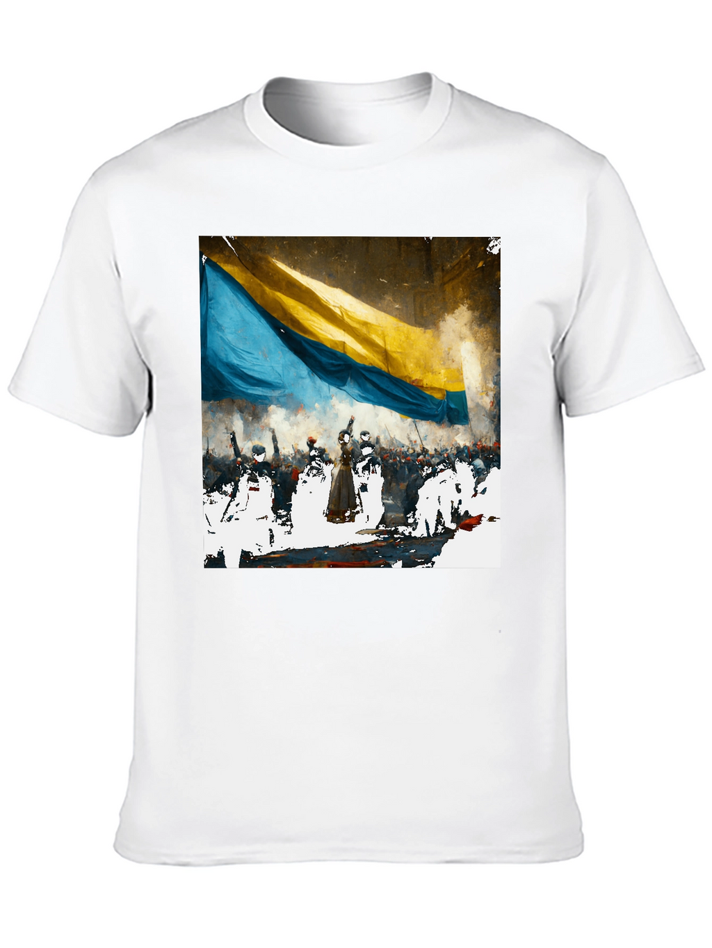 Ukraine Flag Graphic Tee - Support Ukraine