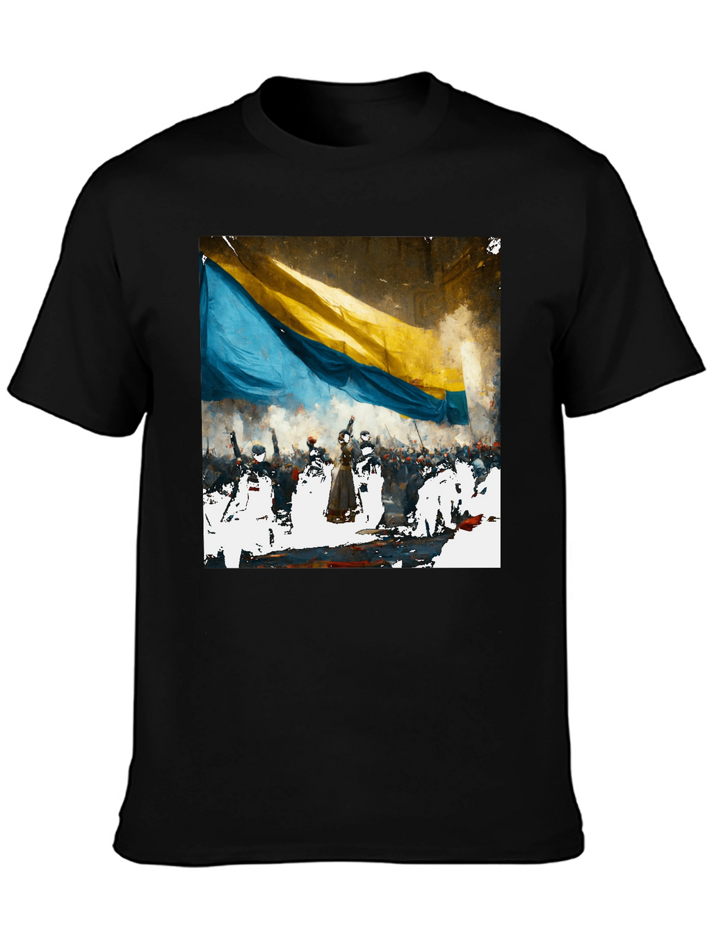 Ukraine Flag Graphic Tee - Support Ukraine
