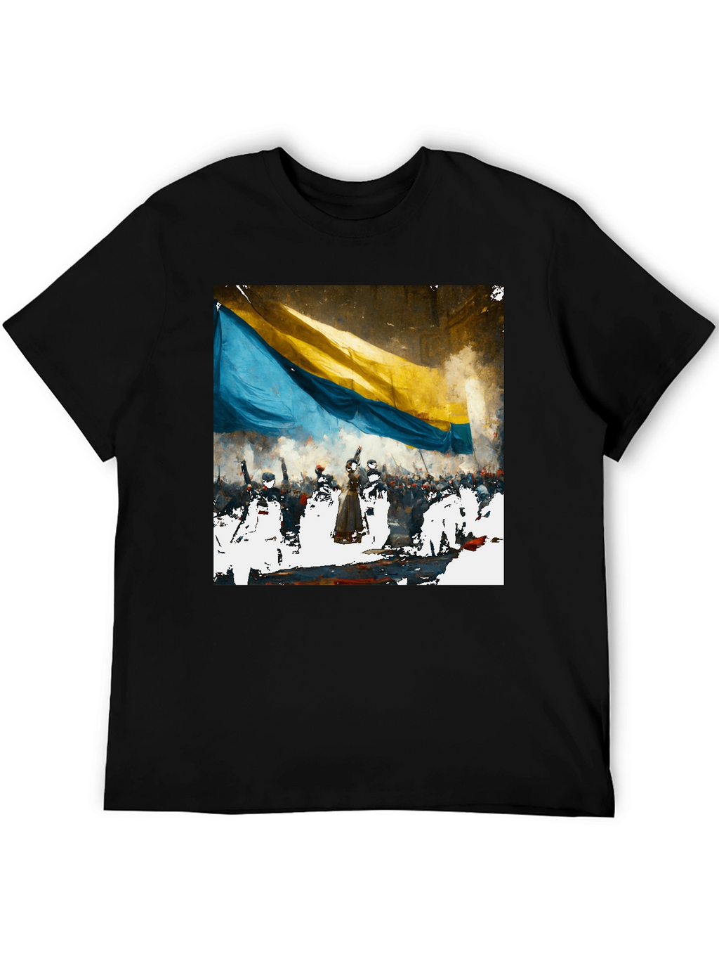 Ukraine Flag Graphic Tee - Support Ukraine
