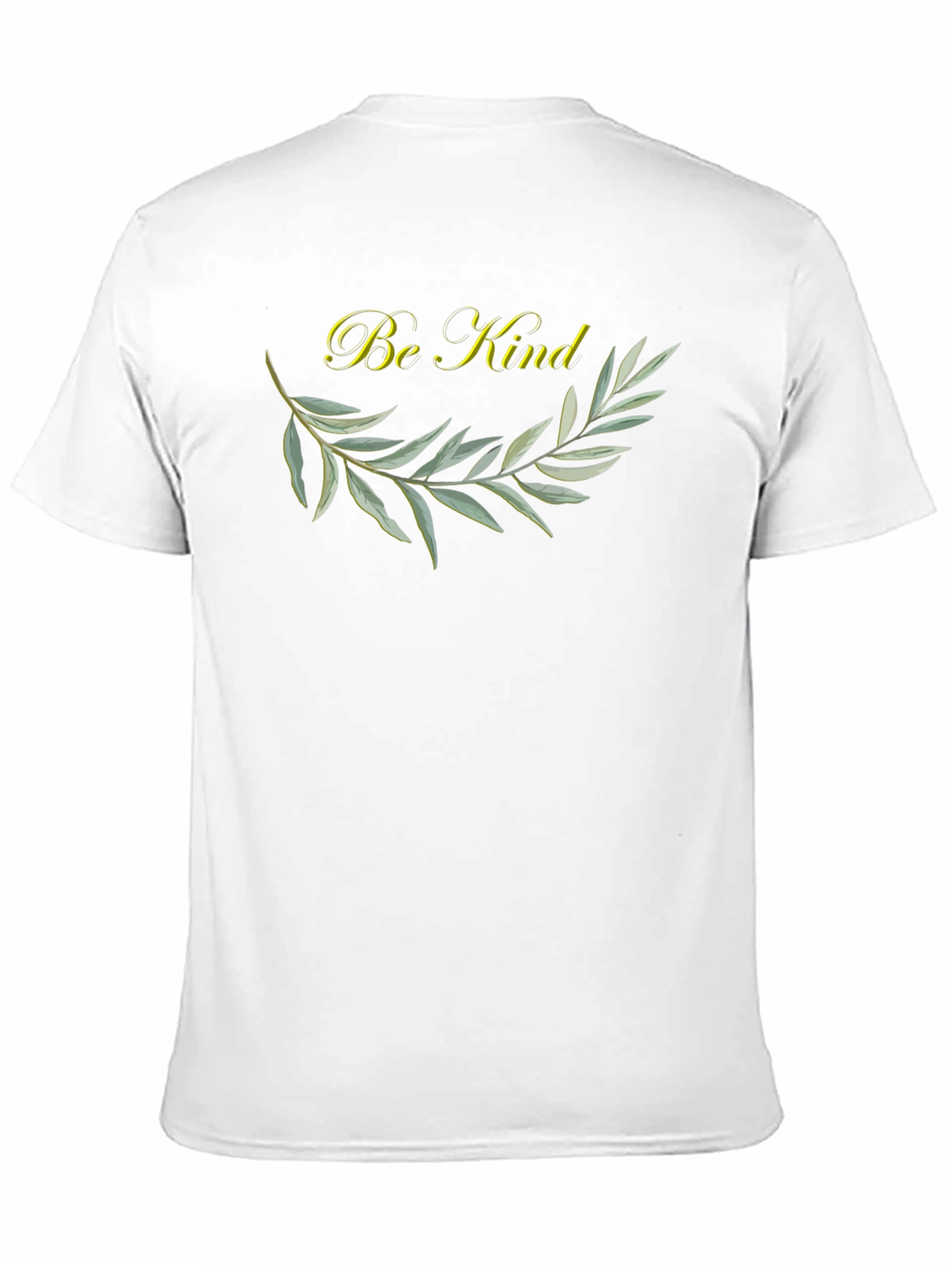 Be Kind Olive Branch Graphic Tee - Soft Black Cotton T-Shirt