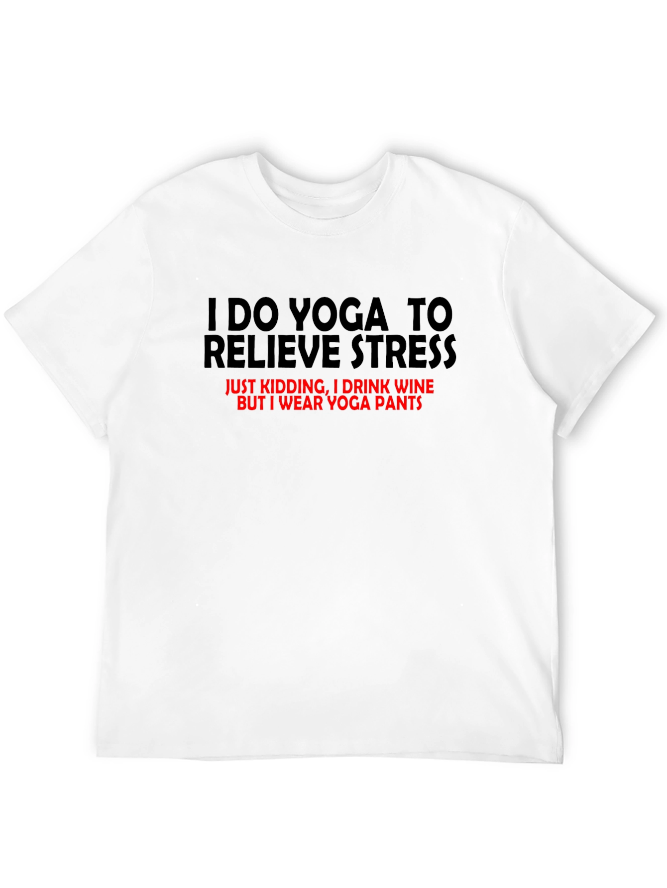 Yoga Wine T-Shirt Funny Slogan Tee