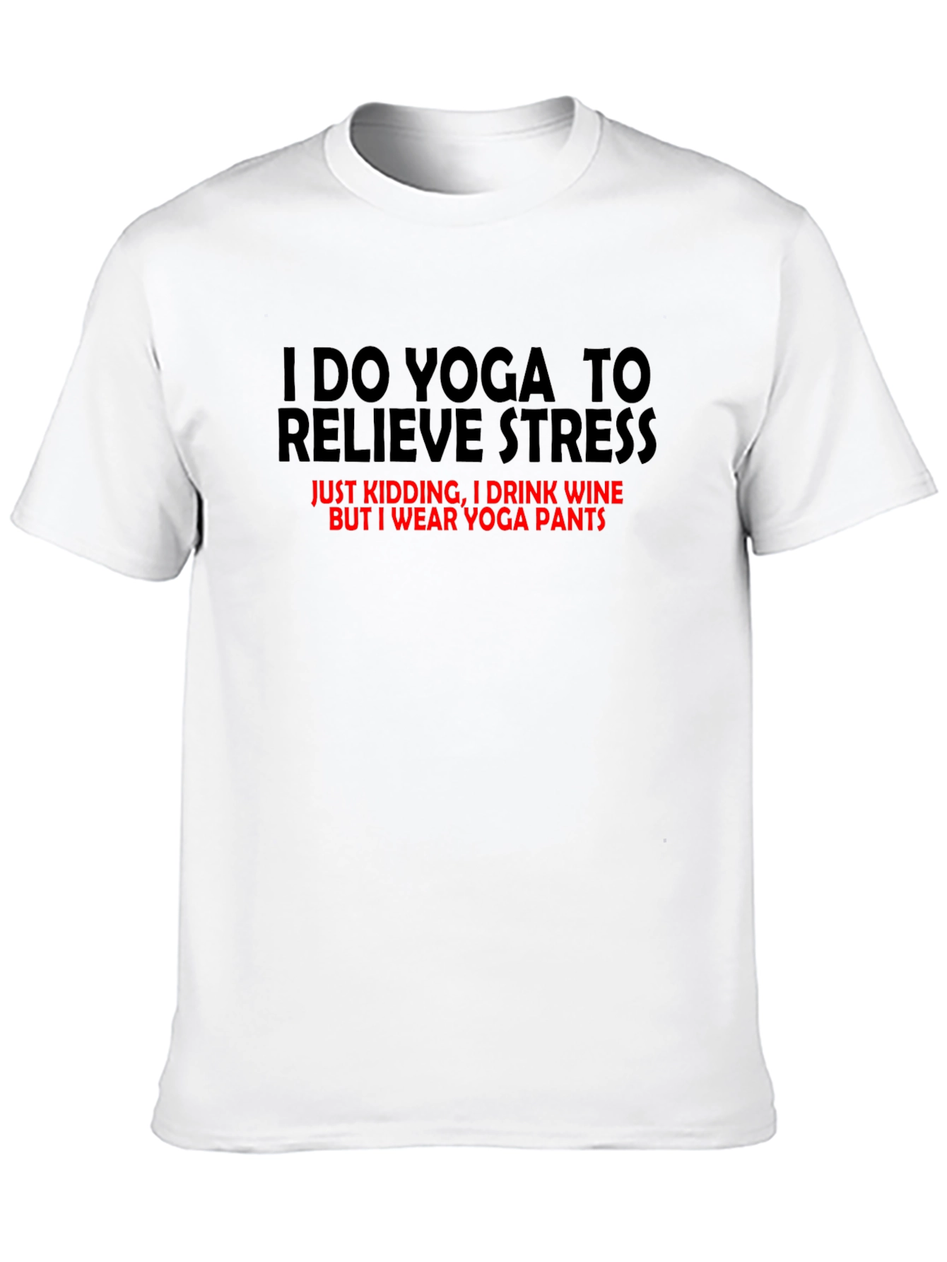 Yoga Wine T-Shirt Funny Slogan Tee
