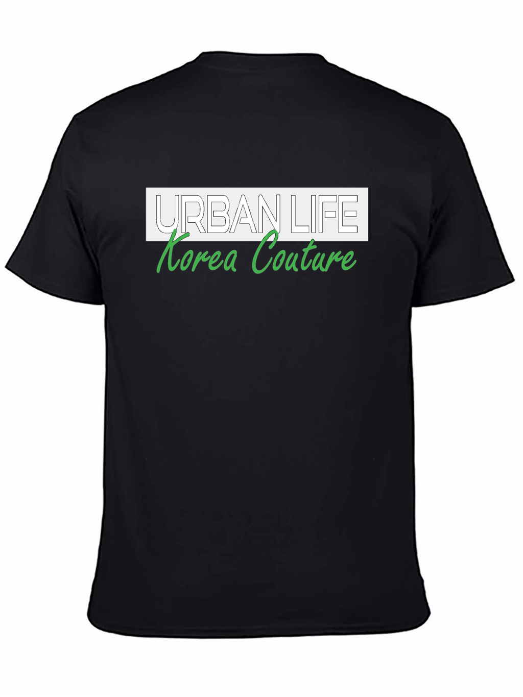 Urban Life Korea Couture Black Graphic Tee