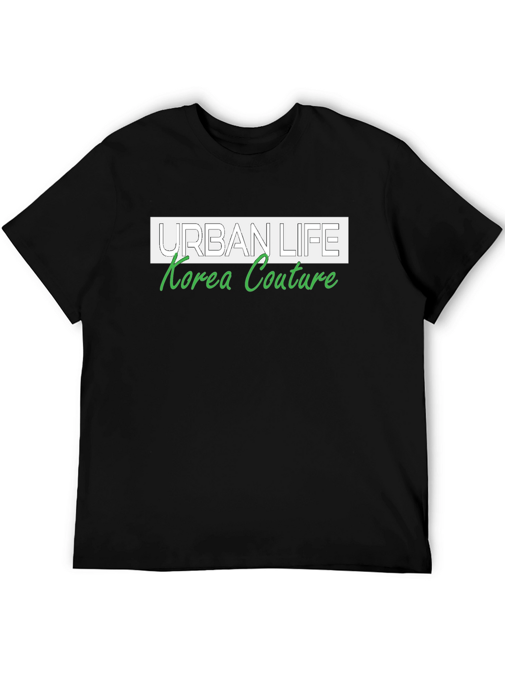 Urban Life Korea Couture Black Graphic Tee