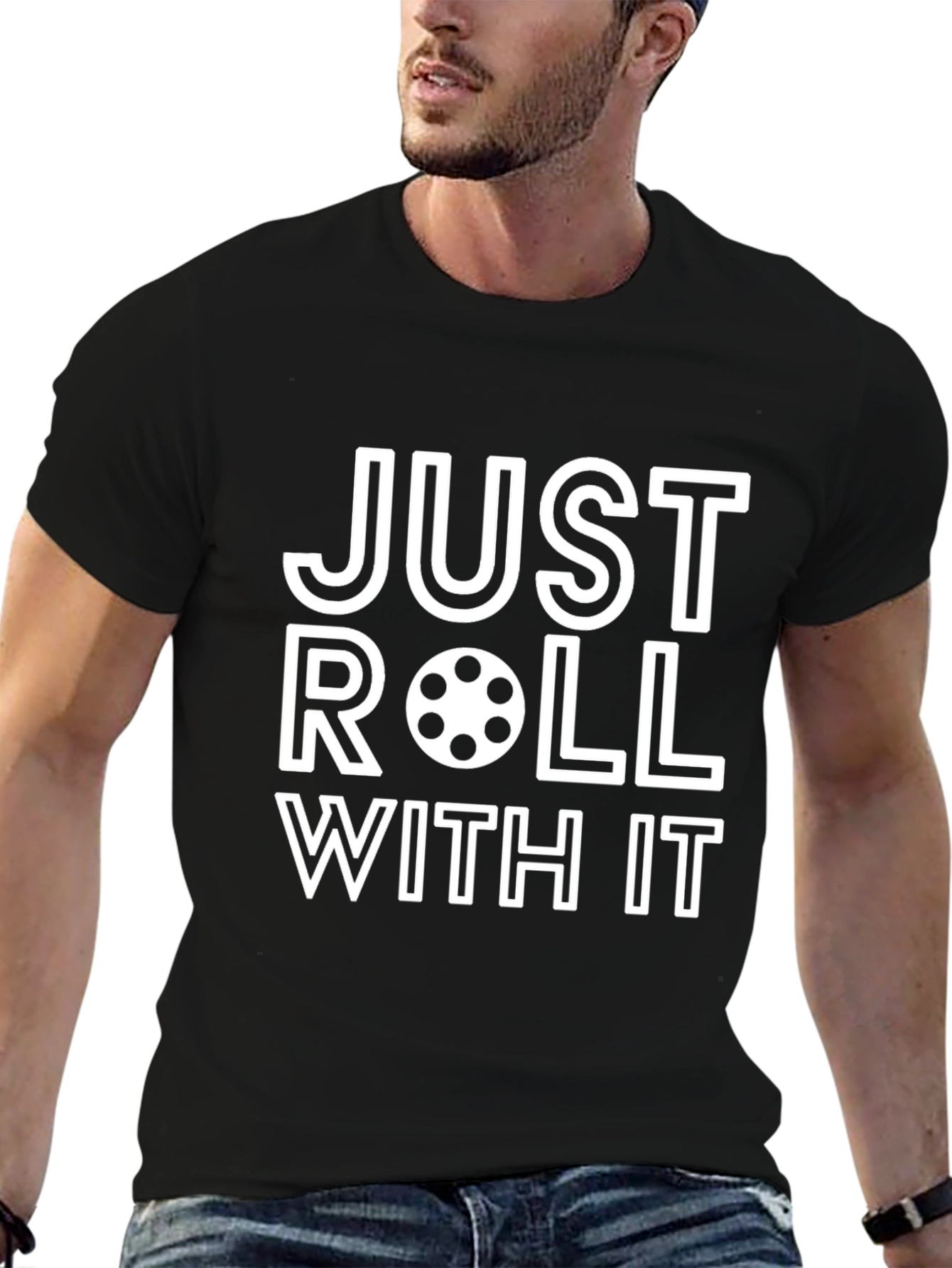 Just Roll With It Graphic Tee - Casual Comfort