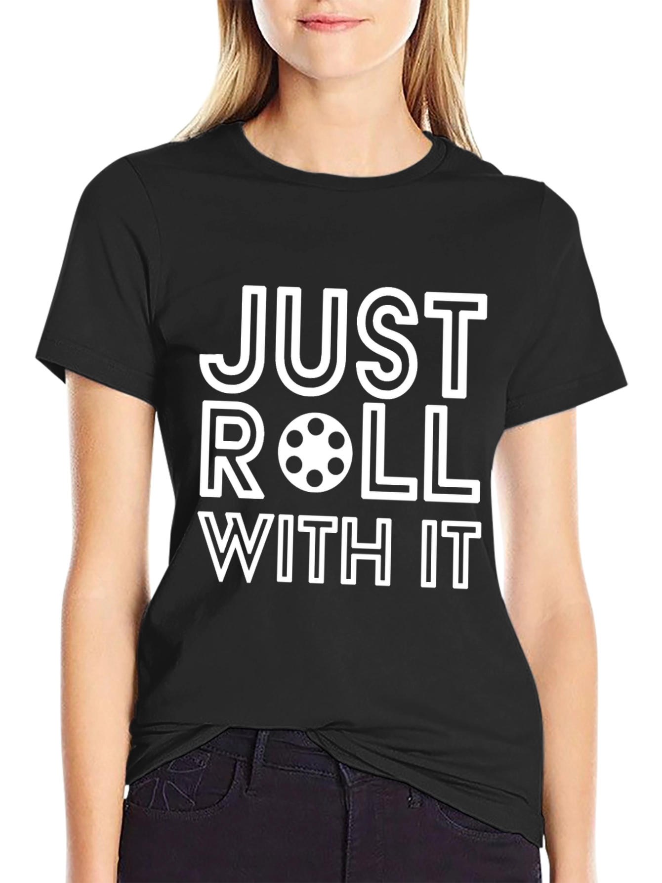 Just Roll With It Graphic Tee - Casual Comfort