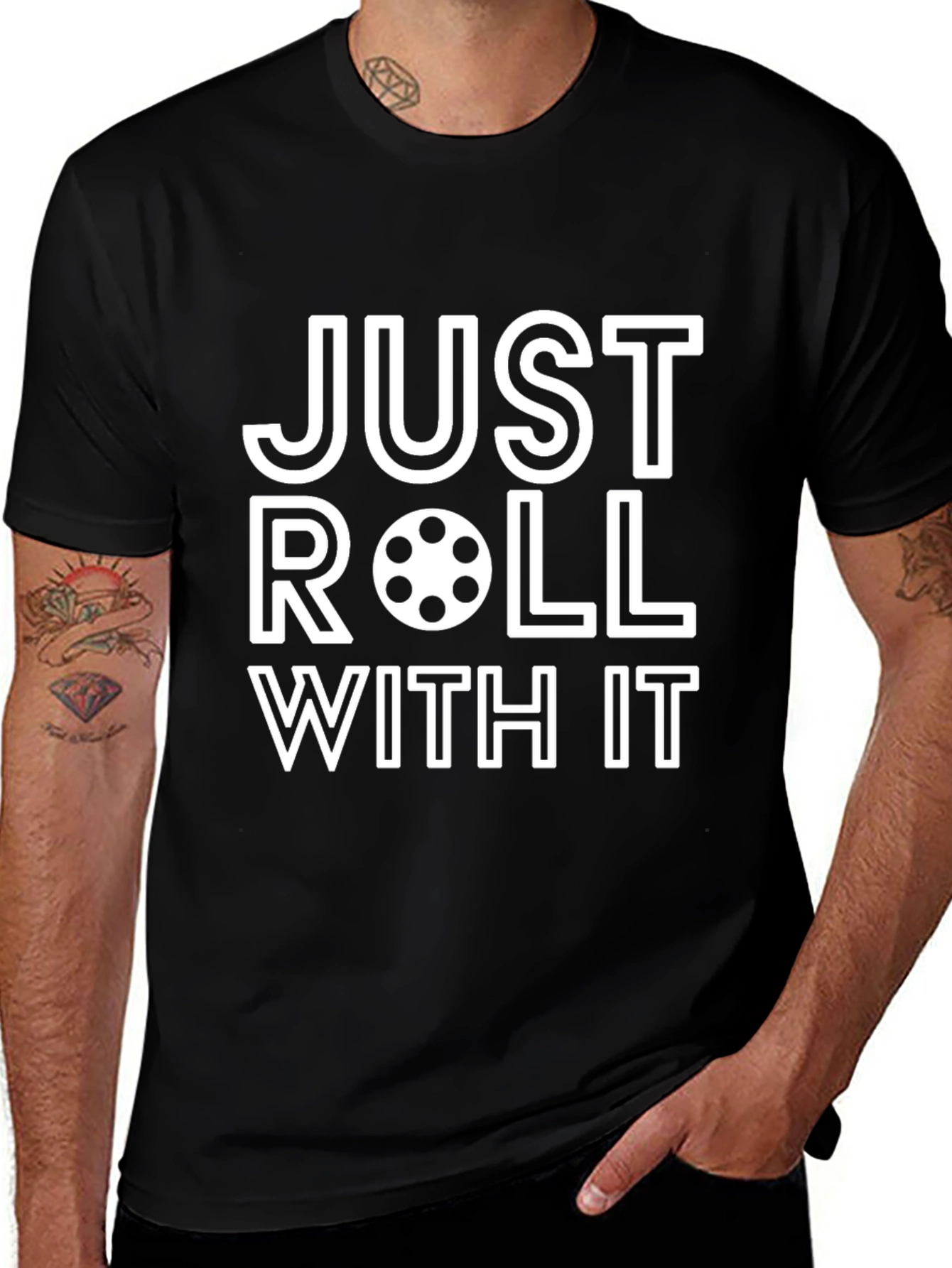 Just Roll With It Graphic Tee - Casual Comfort