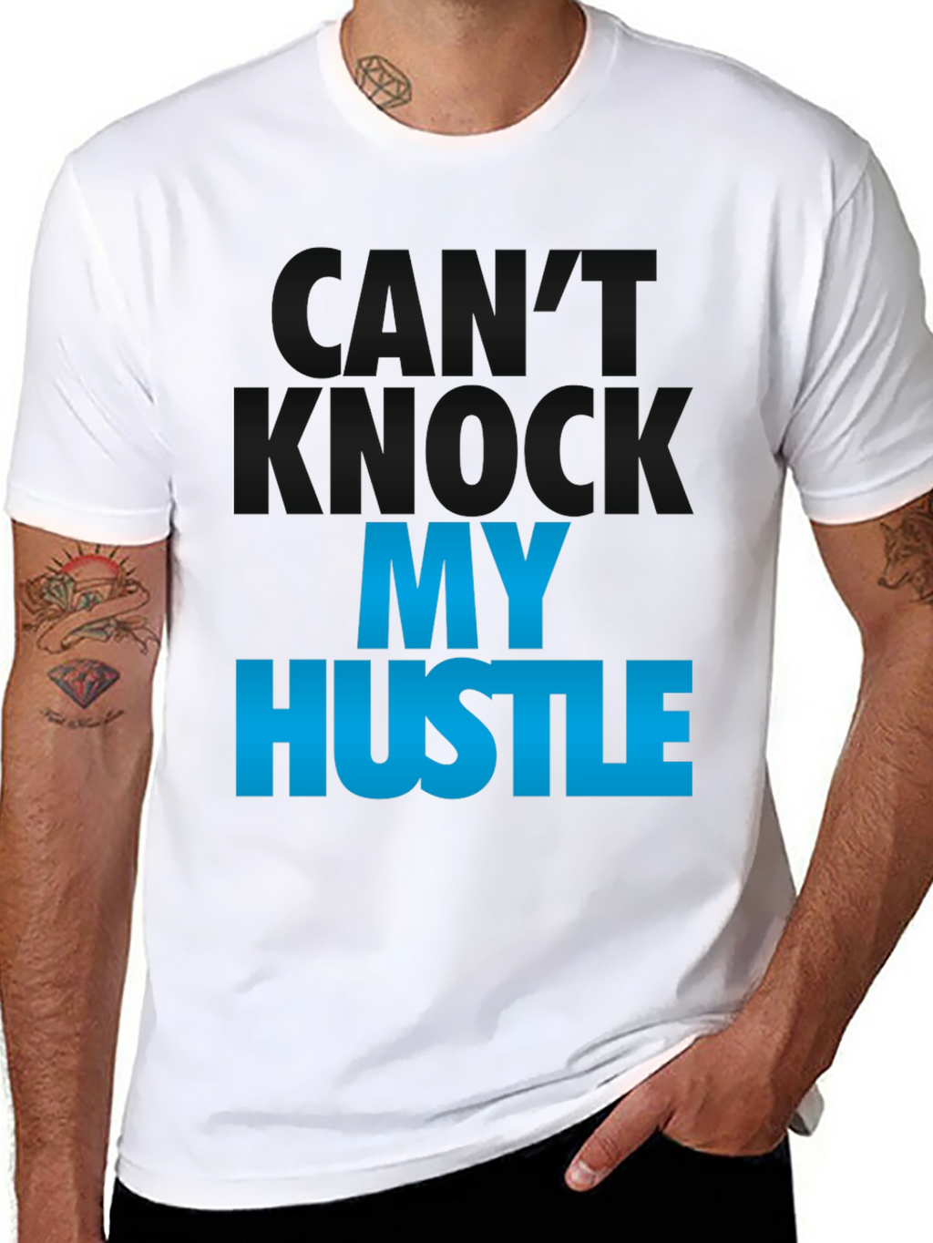 Hustle Graphic Tee - Mens Black T-Shirt