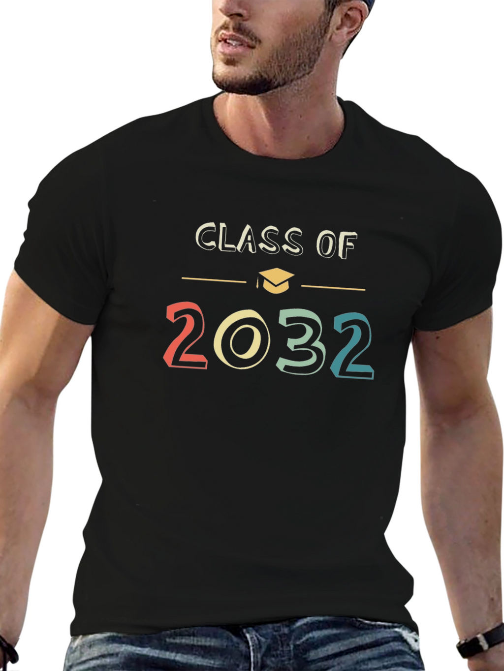 Class of 2032 T-Shirt Retro Graduation Tee