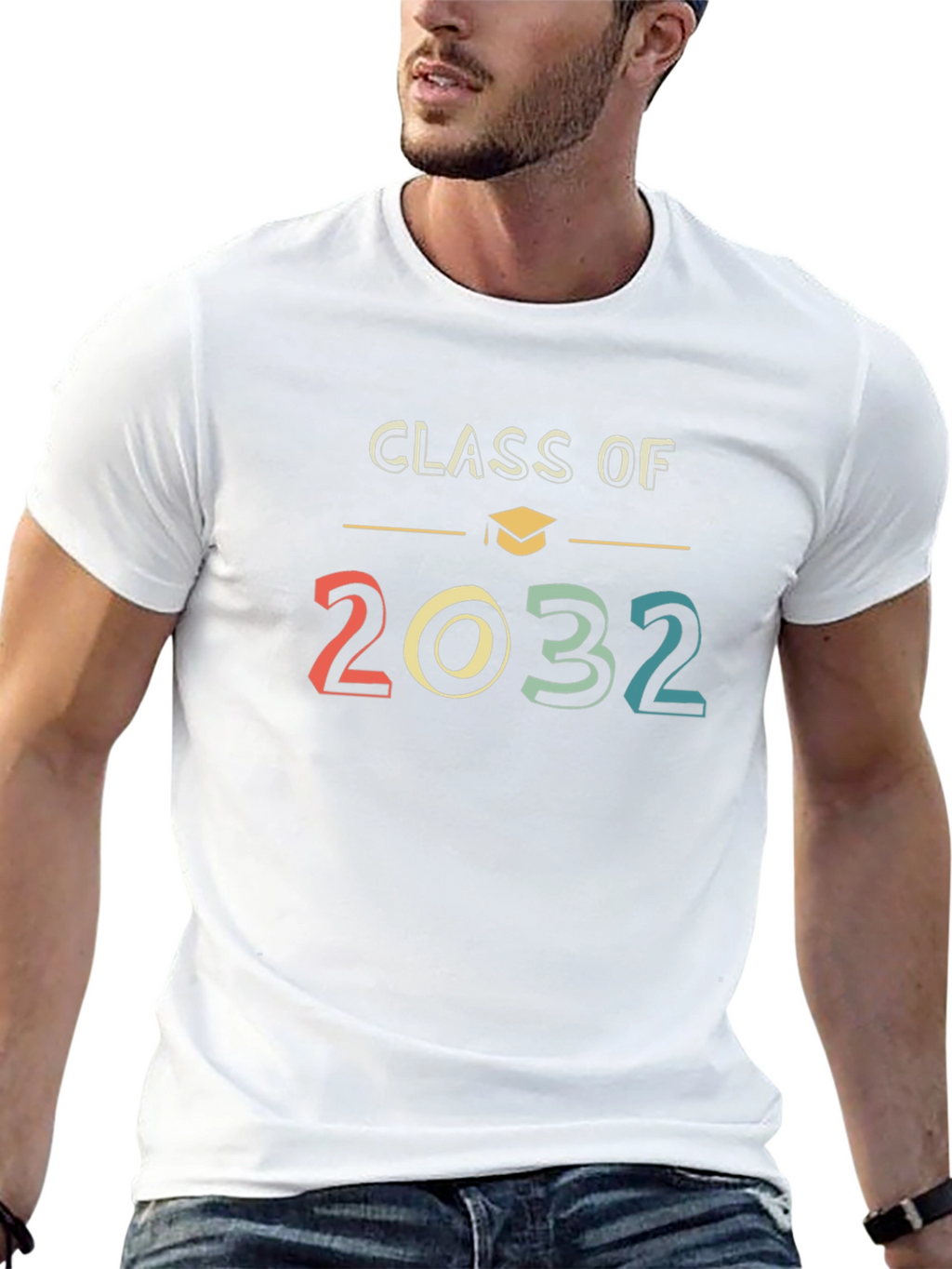 Class of 2032 T-Shirt Retro Graduation Tee