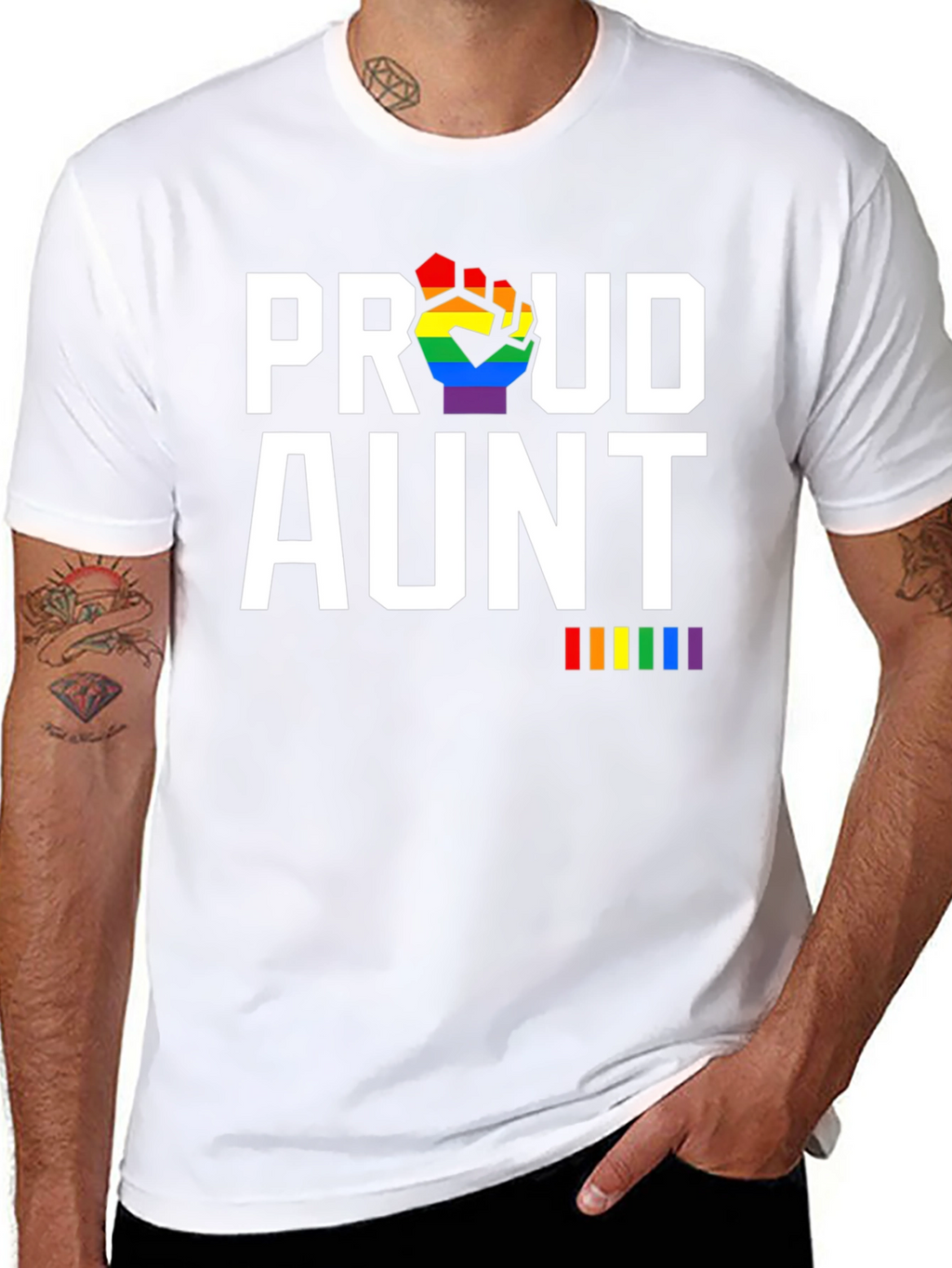 Proud Aunt LGBTQ+ Pride T-Shirt