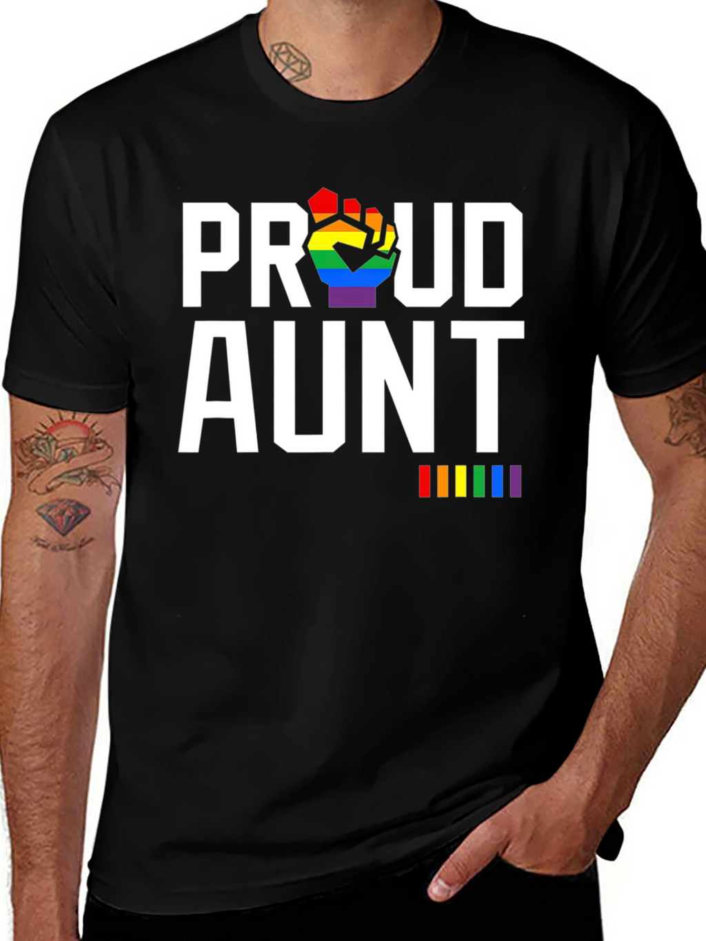 Proud Aunt LGBTQ+ Pride T-Shirt