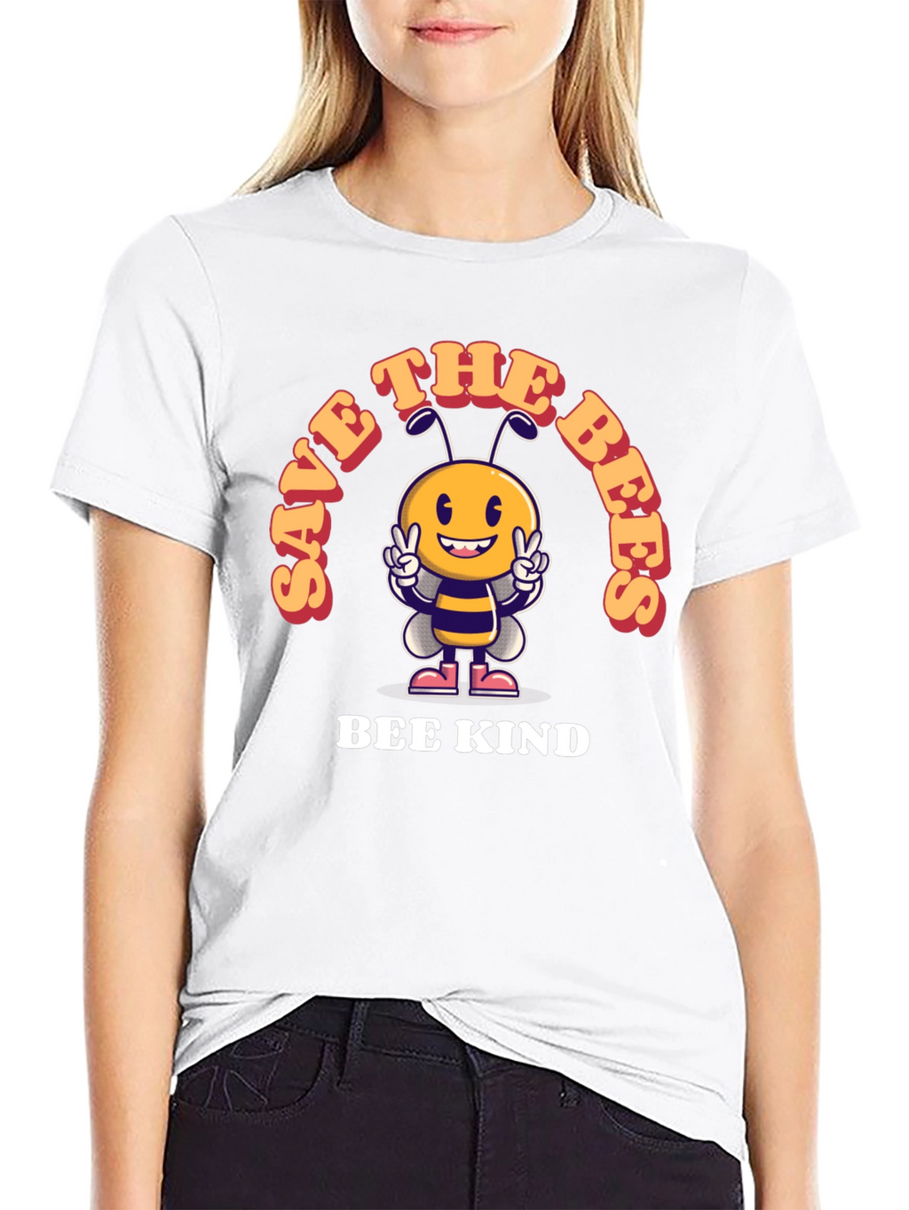 Save the Bees T-Shirt - Bee Kind Design