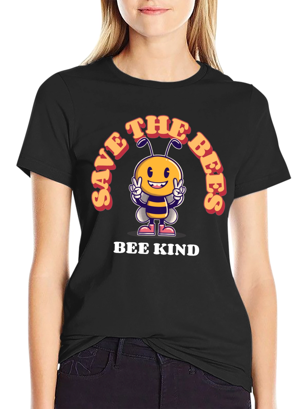Save the Bees T-Shirt - Bee Kind Design