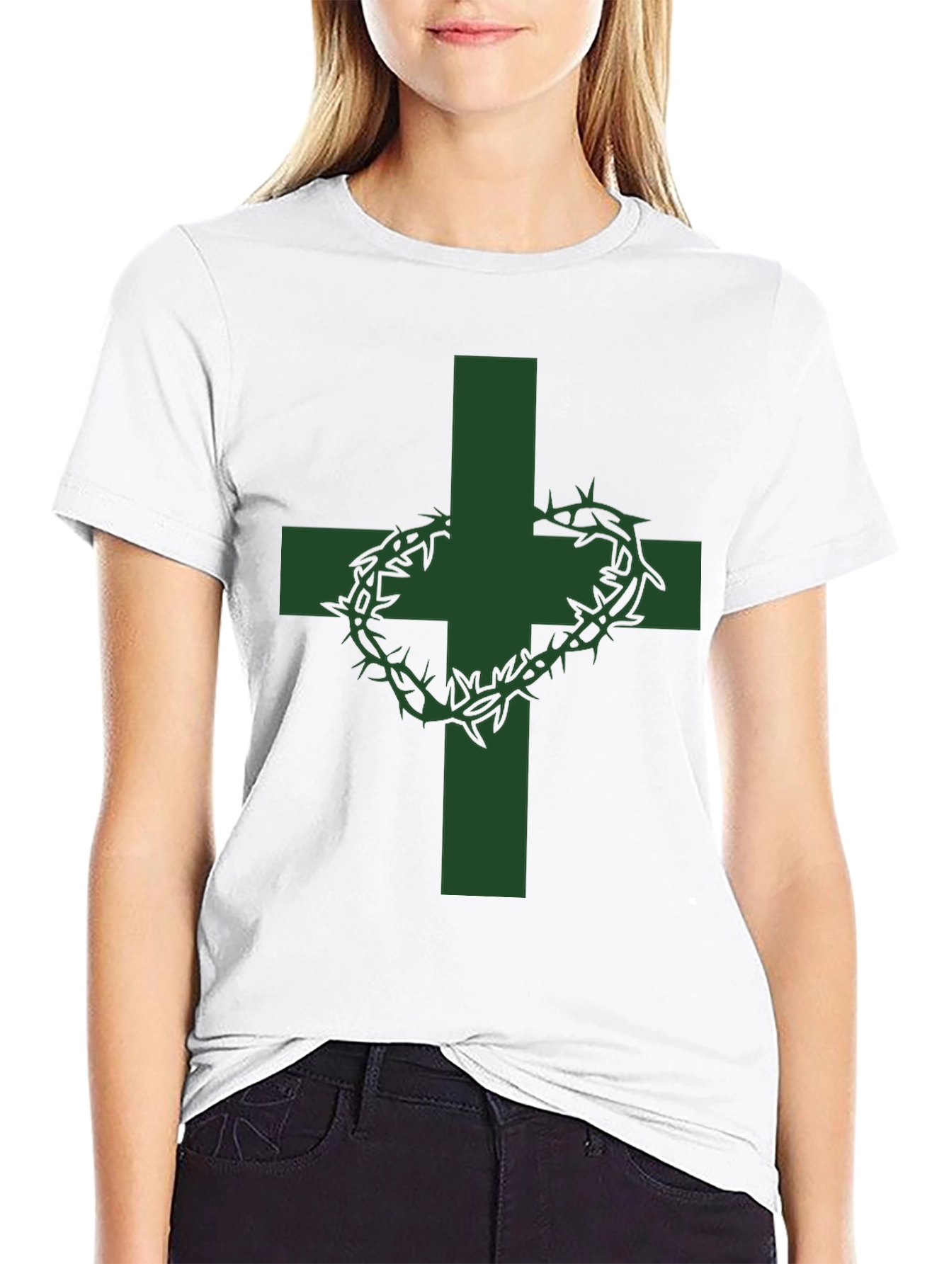 Cross & Crown of Thorns Graphic Tee