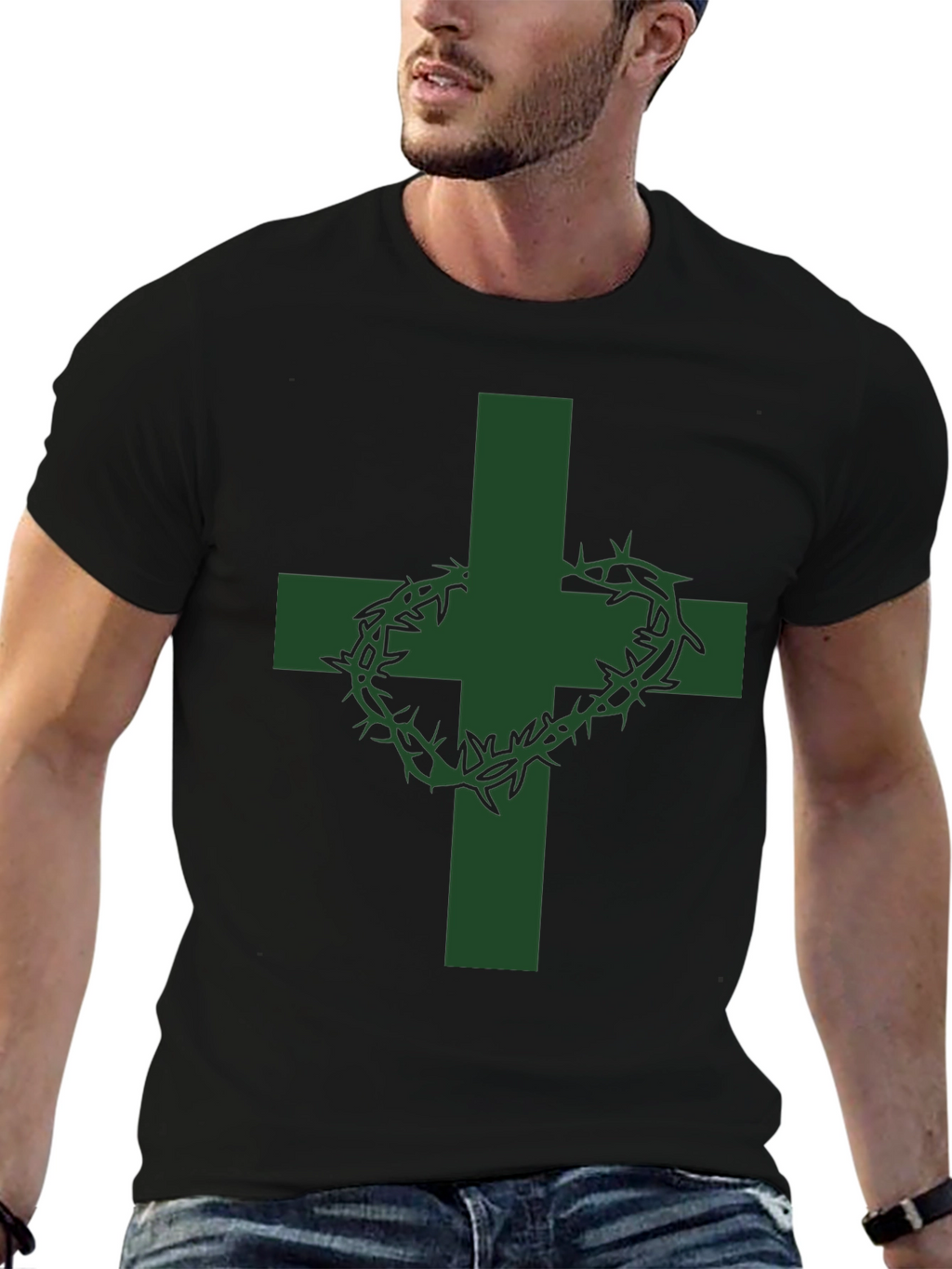 Cross & Crown of Thorns Graphic Tee
