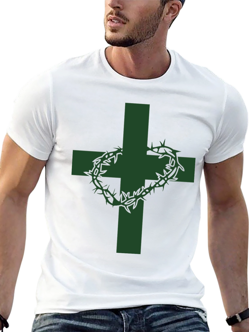 Cross & Crown of Thorns Graphic Tee
