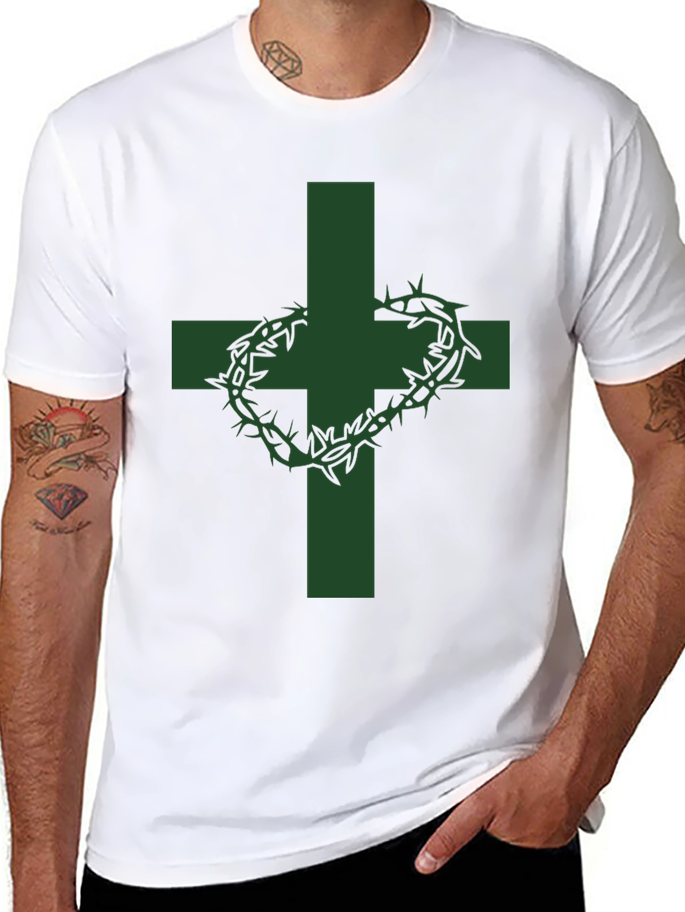 Cross & Crown of Thorns Graphic Tee