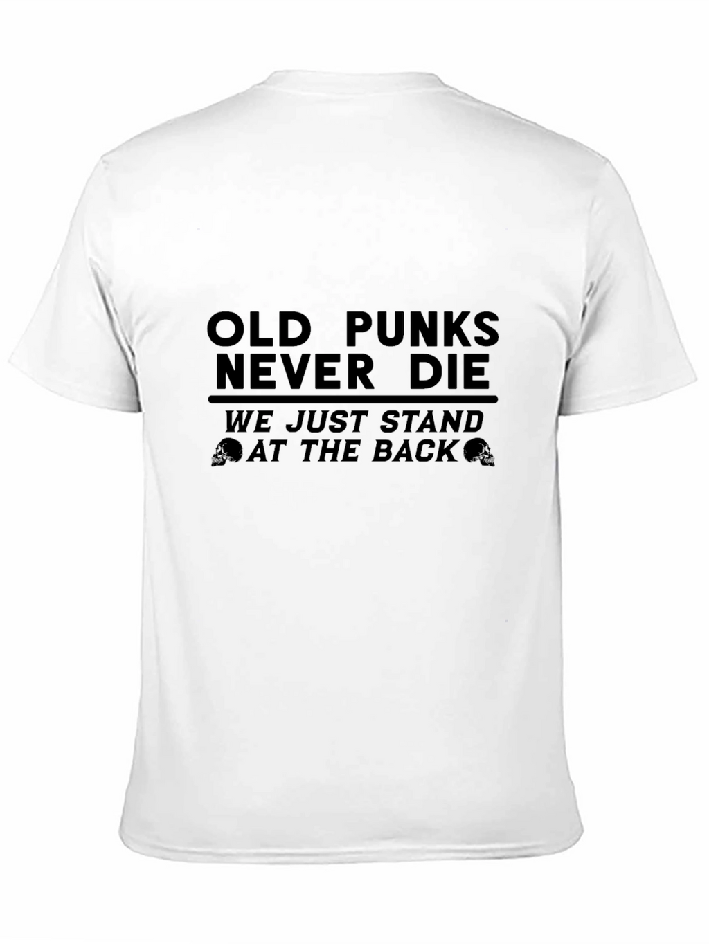 Old Punks Never Die Graphic T-Shirt - Black