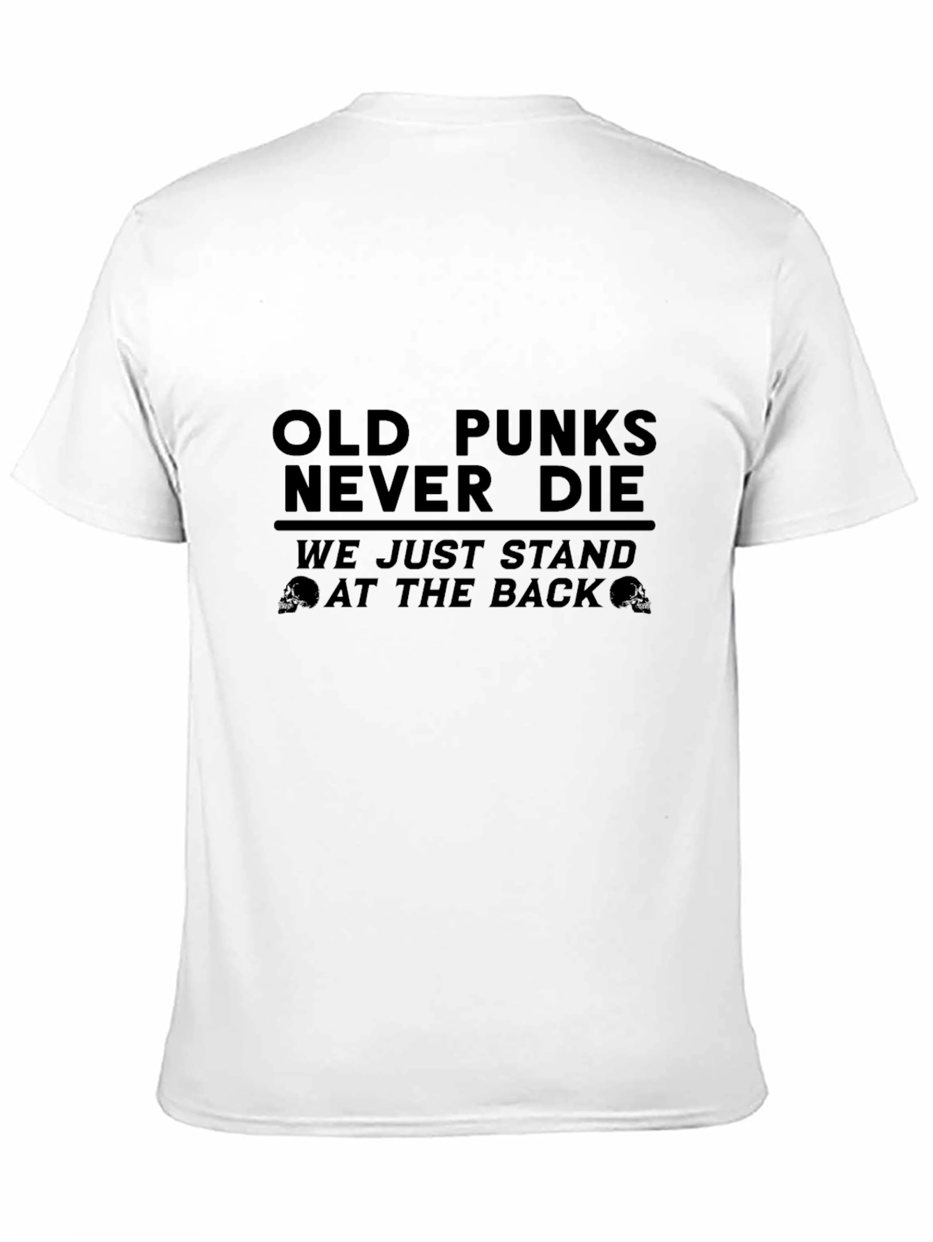 Old Punks Never Die Graphic T-Shirt - Black