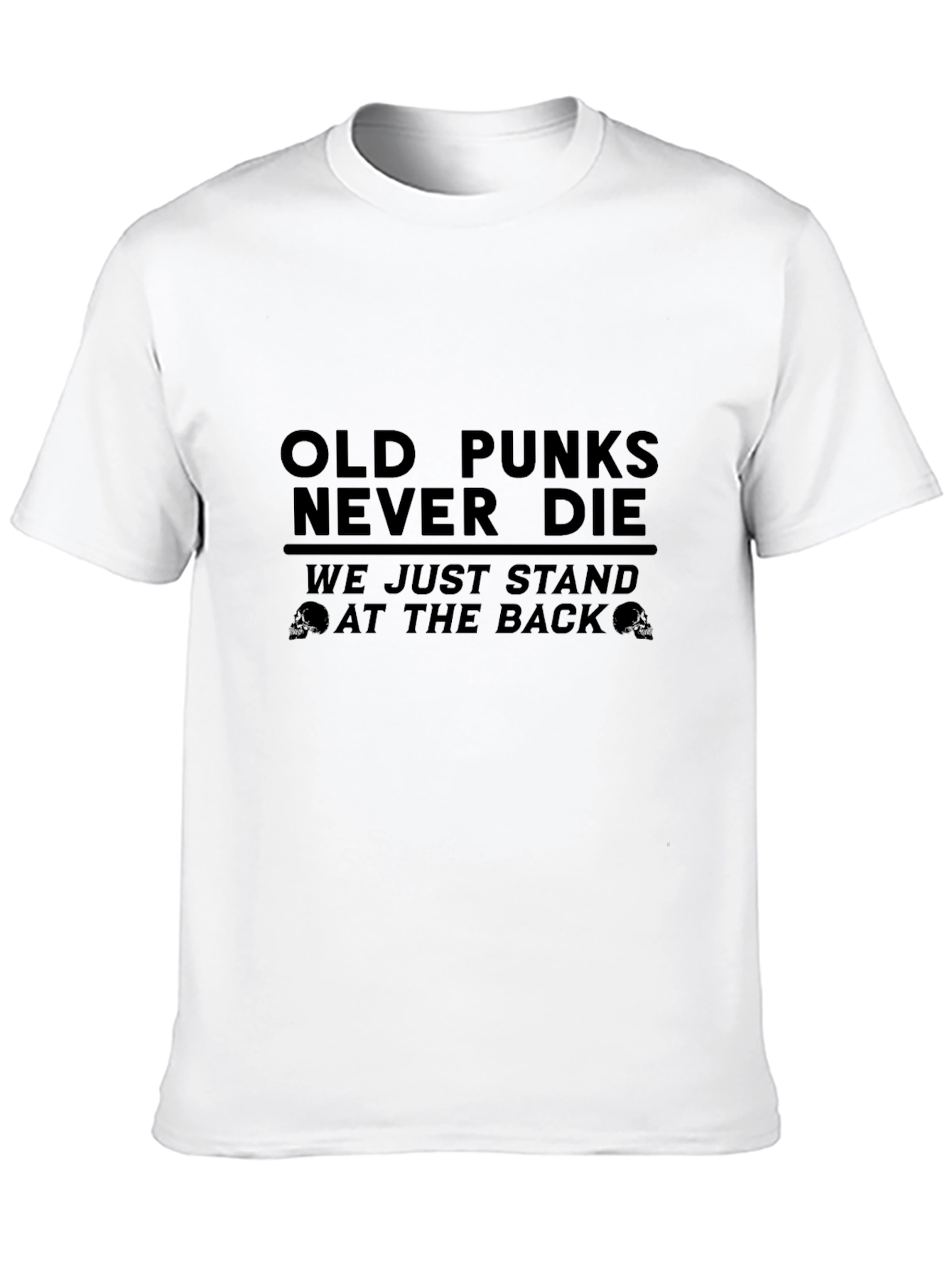 Old Punks Never Die Graphic T-Shirt - Black