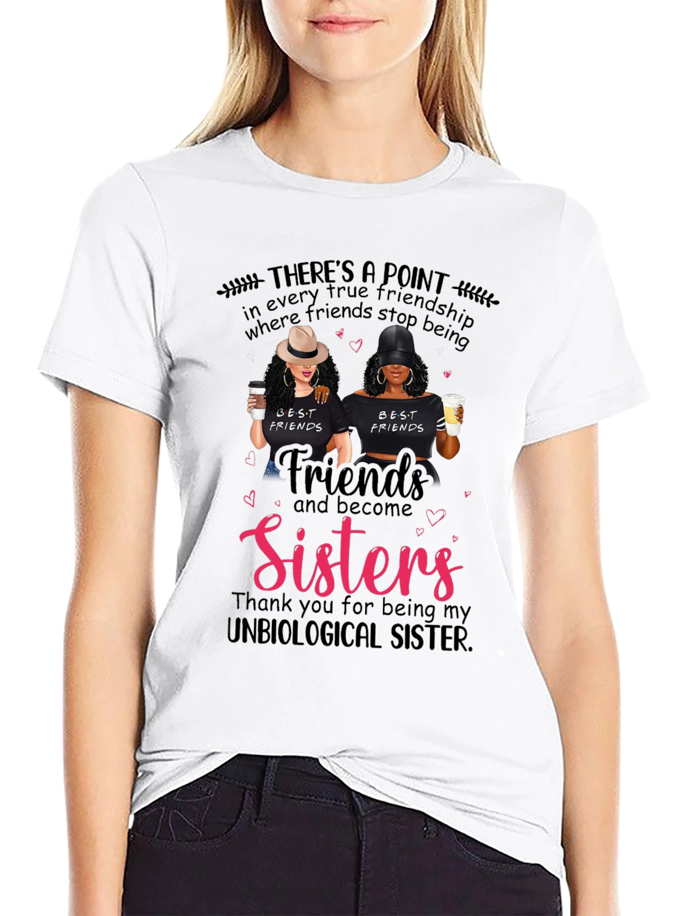 Friends to Sisters Graphic T-Shirt