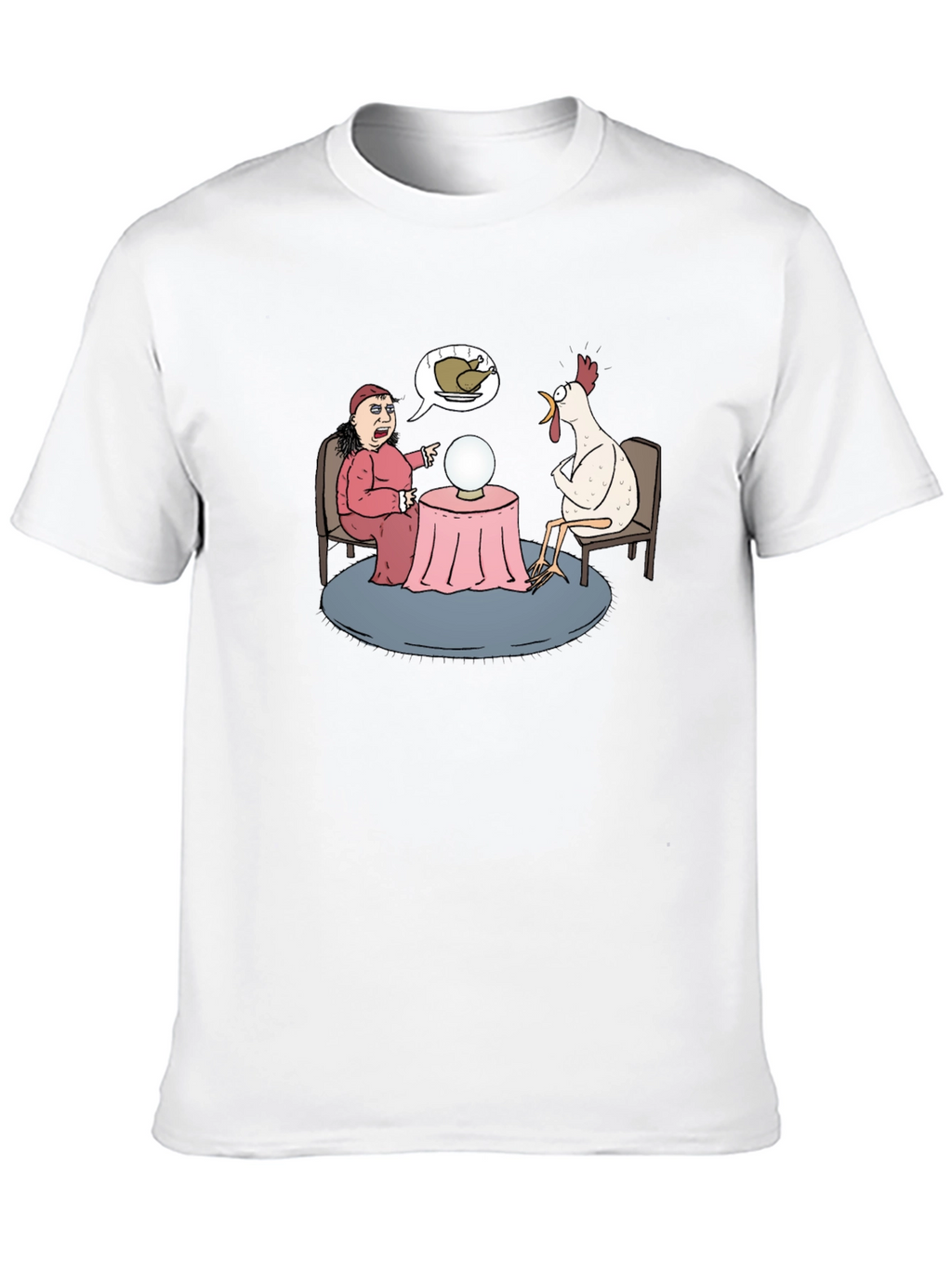 Funny Chicken Fortune Teller Graphic T-Shirt