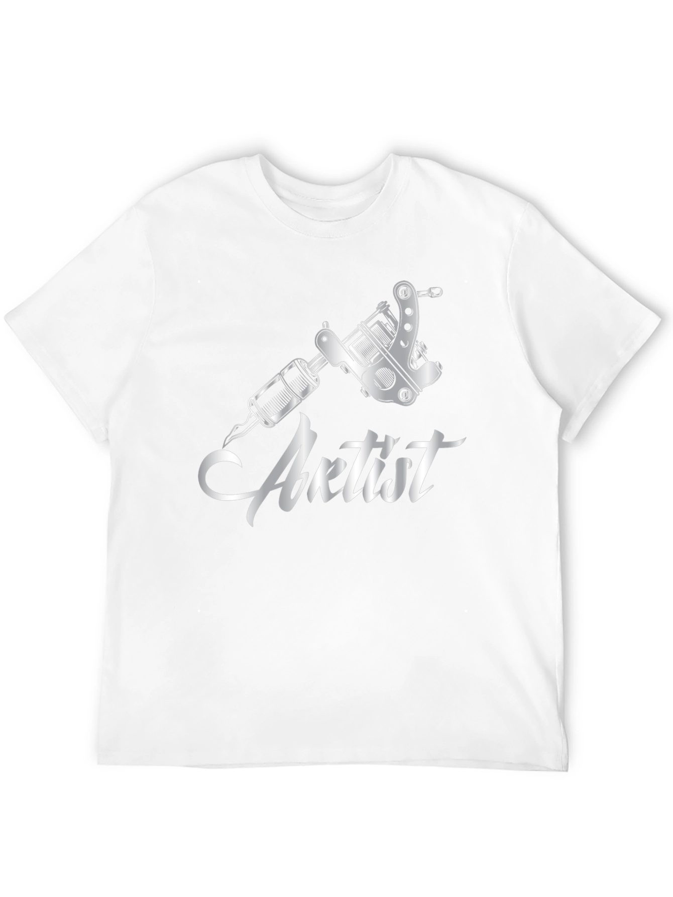 Artist Tattoo Gun Graphic Black T-Shirt