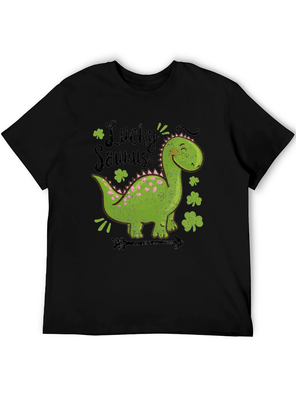 Lucky Saurus T-Shirt - St. Patricks Day Dinosaur Tee