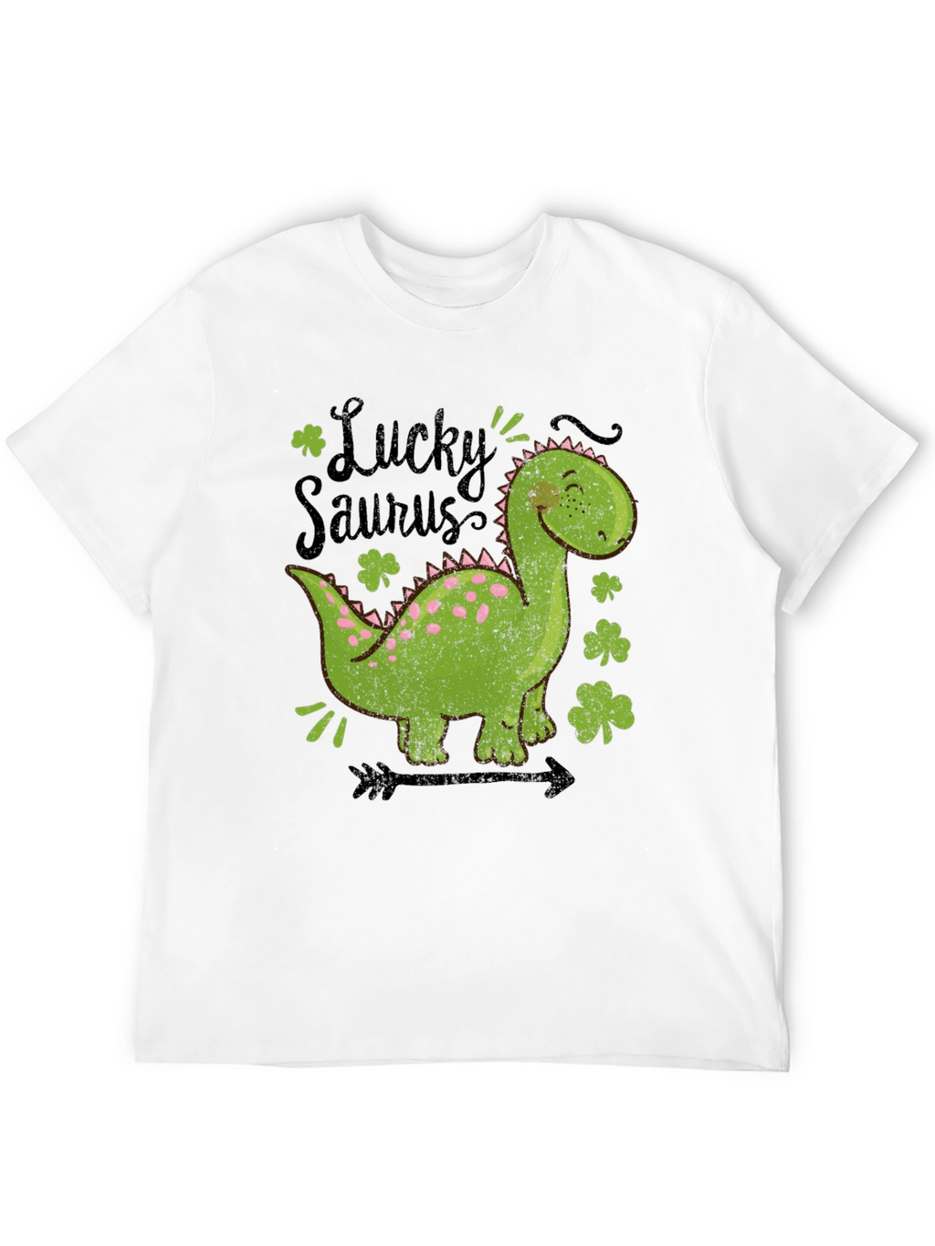 Lucky Saurus T-Shirt - St. Patricks Day Dinosaur Tee