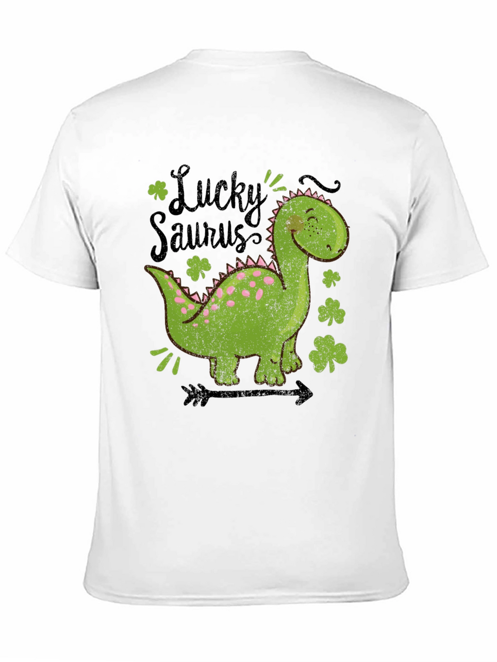 Lucky Saurus T-Shirt - St. Patricks Day Dinosaur Tee