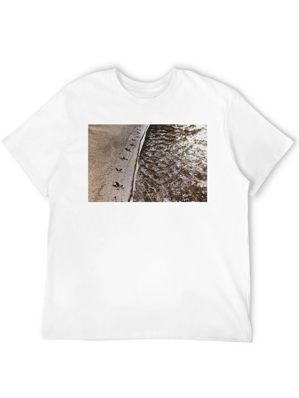 Nature Print Black T-Shirt