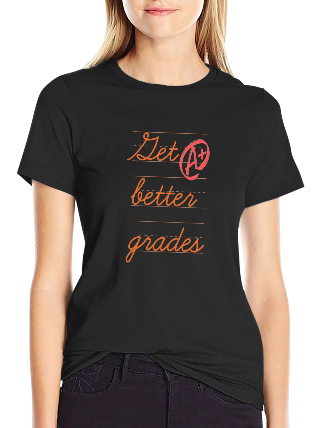 Get Better Grades T-Shirt - Black