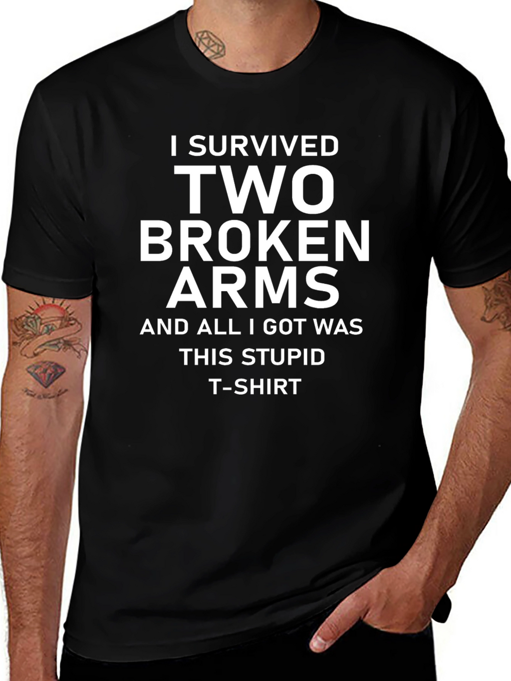 I Survived Two Broken Arms T-Shirt