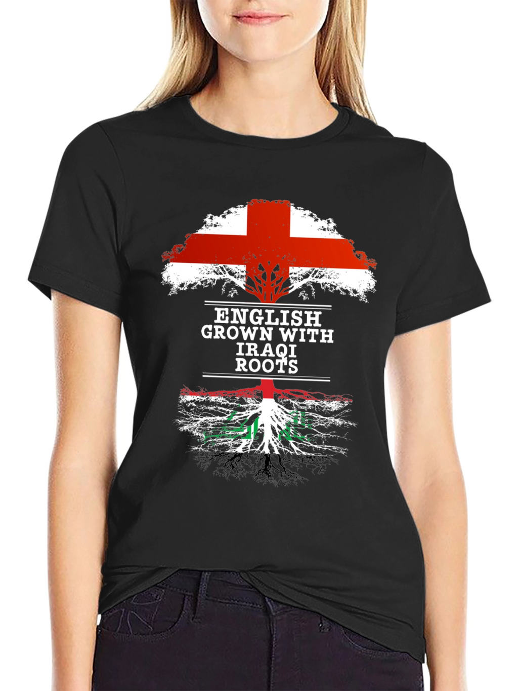 English Grown with Iraqi Roots T-Shirt