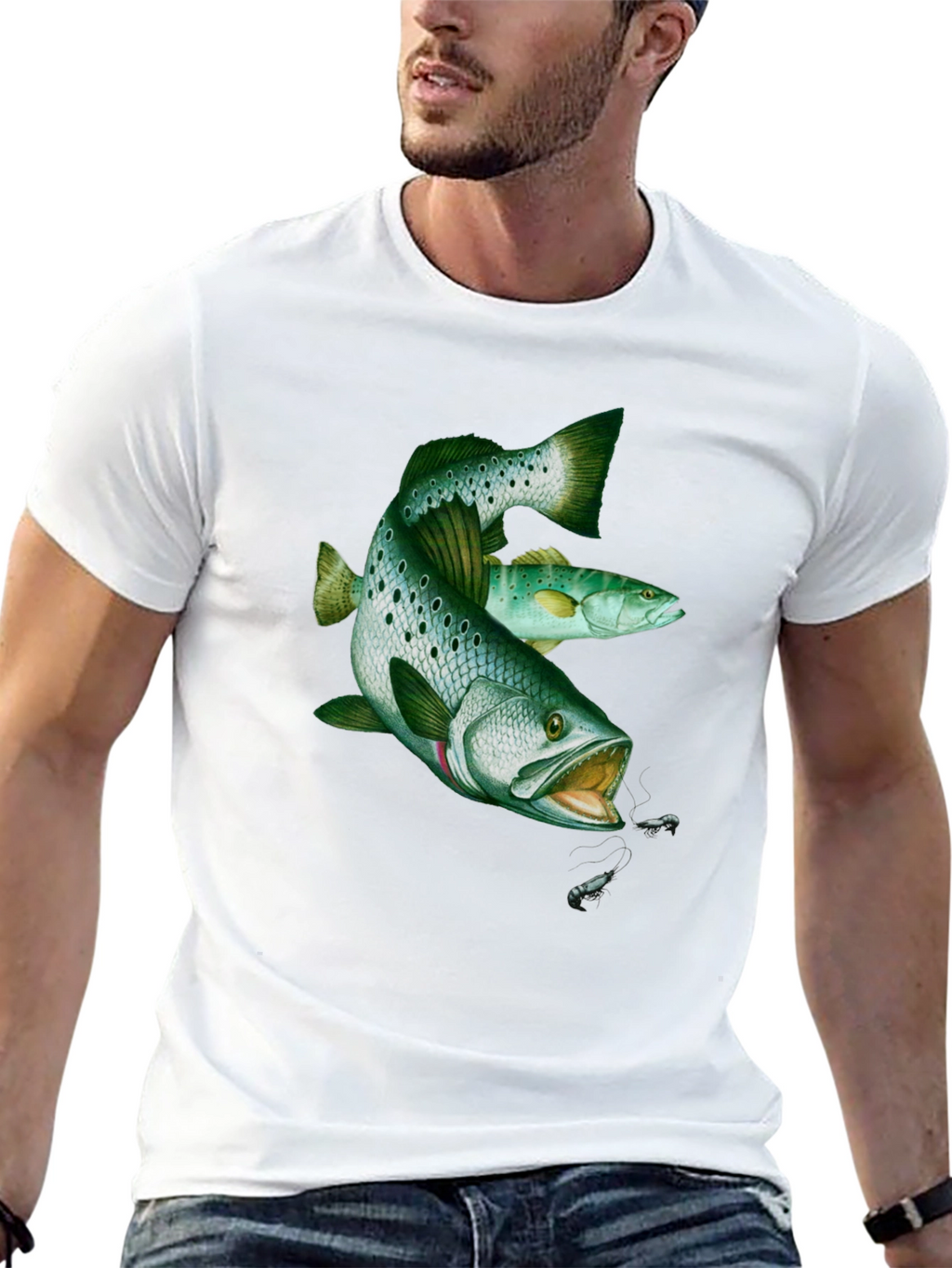 Fishing Graphic Tee - Bass Design