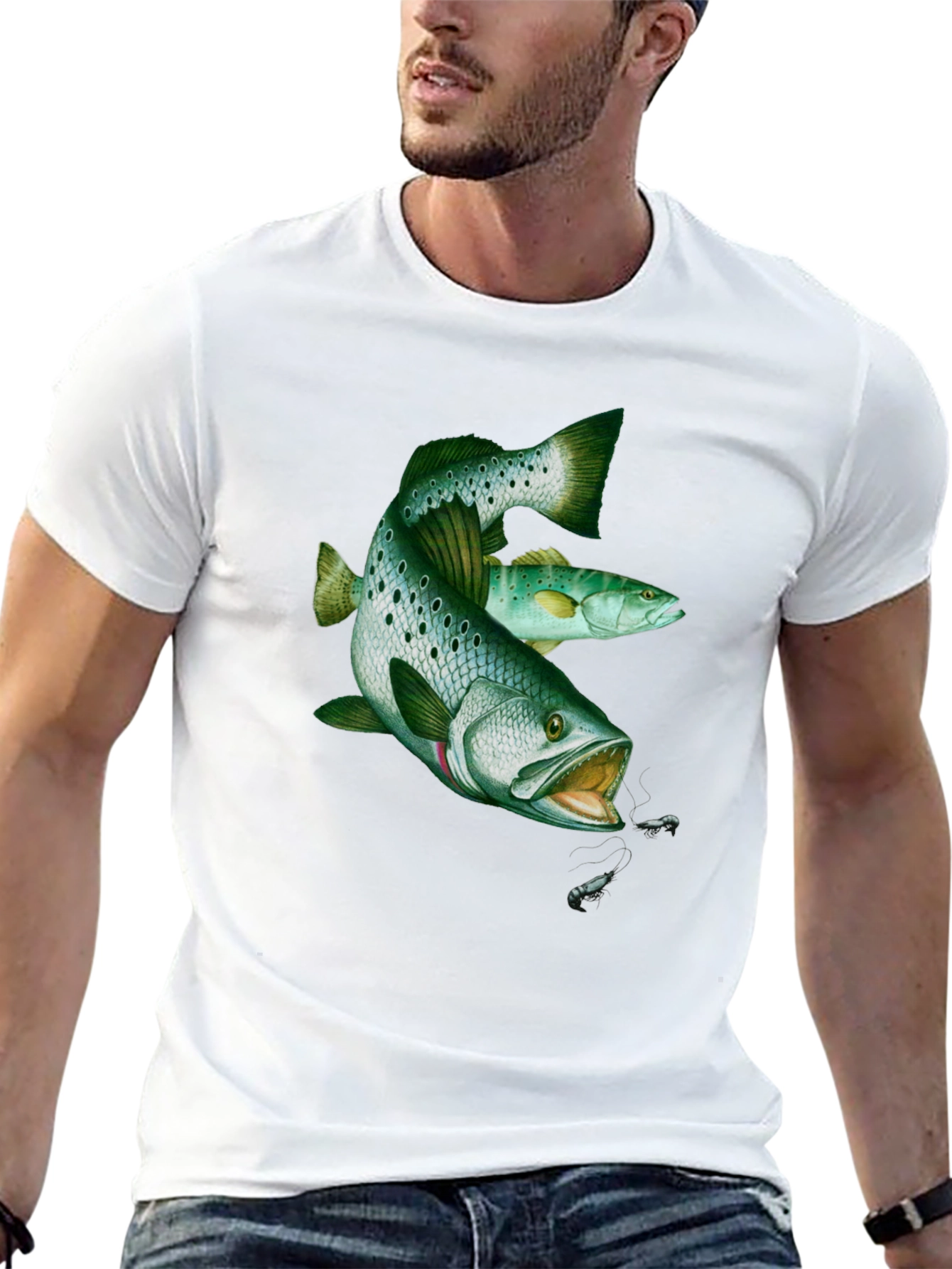 Fishing Graphic Tee - Bass Design