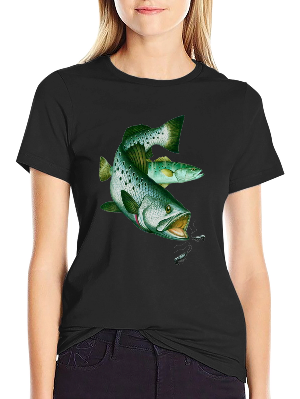 Fishing Graphic Tee - Bass Design