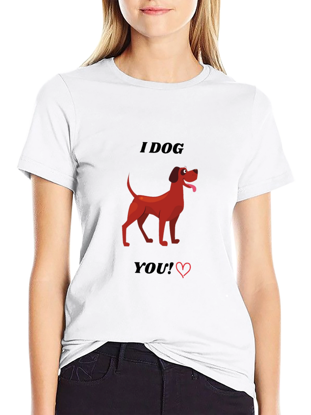 I Dog You T-Shirt - Cute Canine Graphic Tee