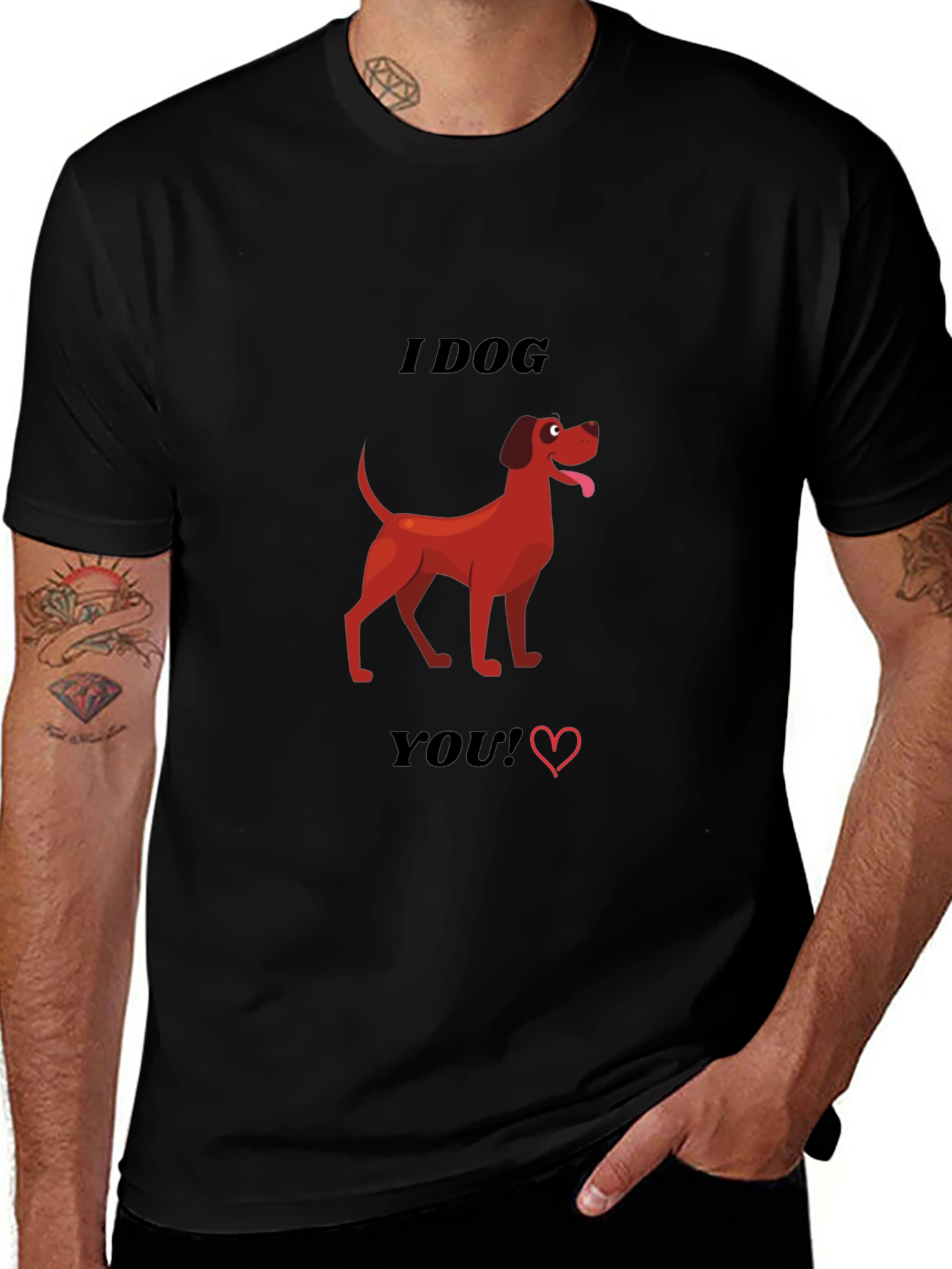 I Dog You T-Shirt - Cute Canine Graphic Tee