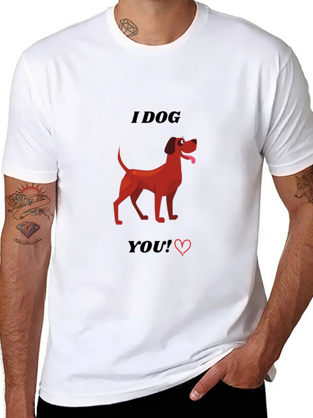 I Dog You T-Shirt - Cute Canine Graphic Tee