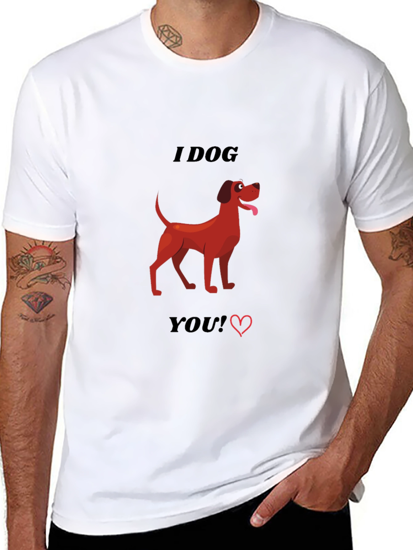 I Dog You T-Shirt - Cute Canine Graphic Tee