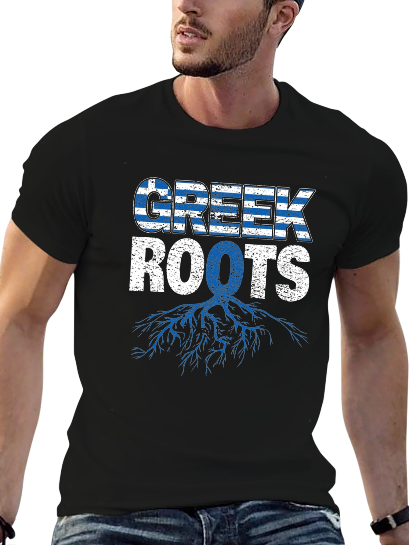 Greek Roots Mens Graphic T-Shirt