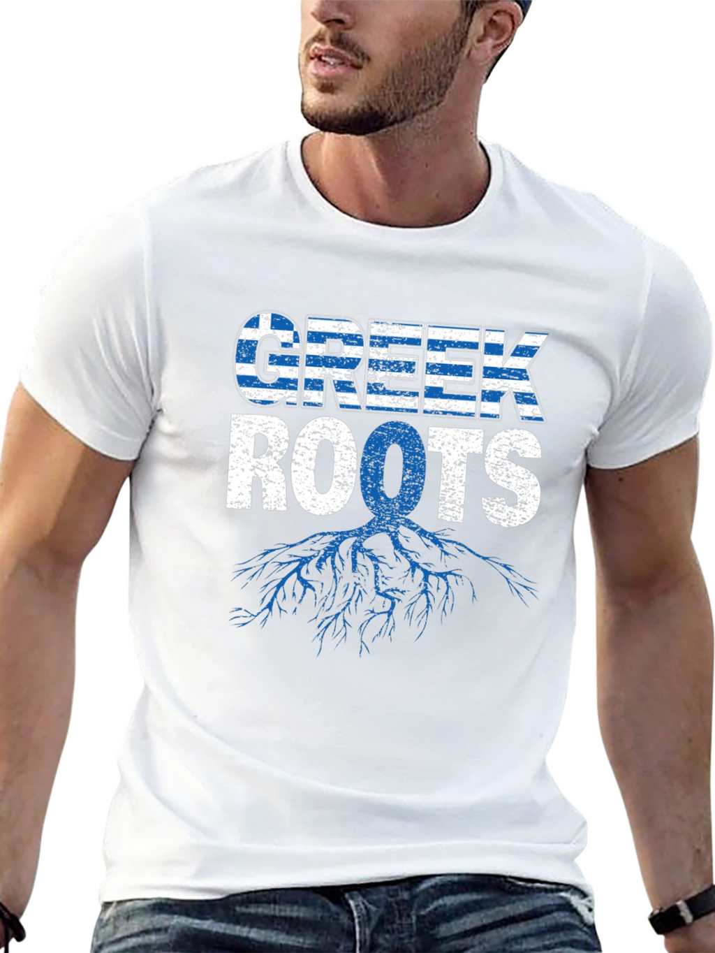 Greek Roots Mens Graphic T-Shirt
