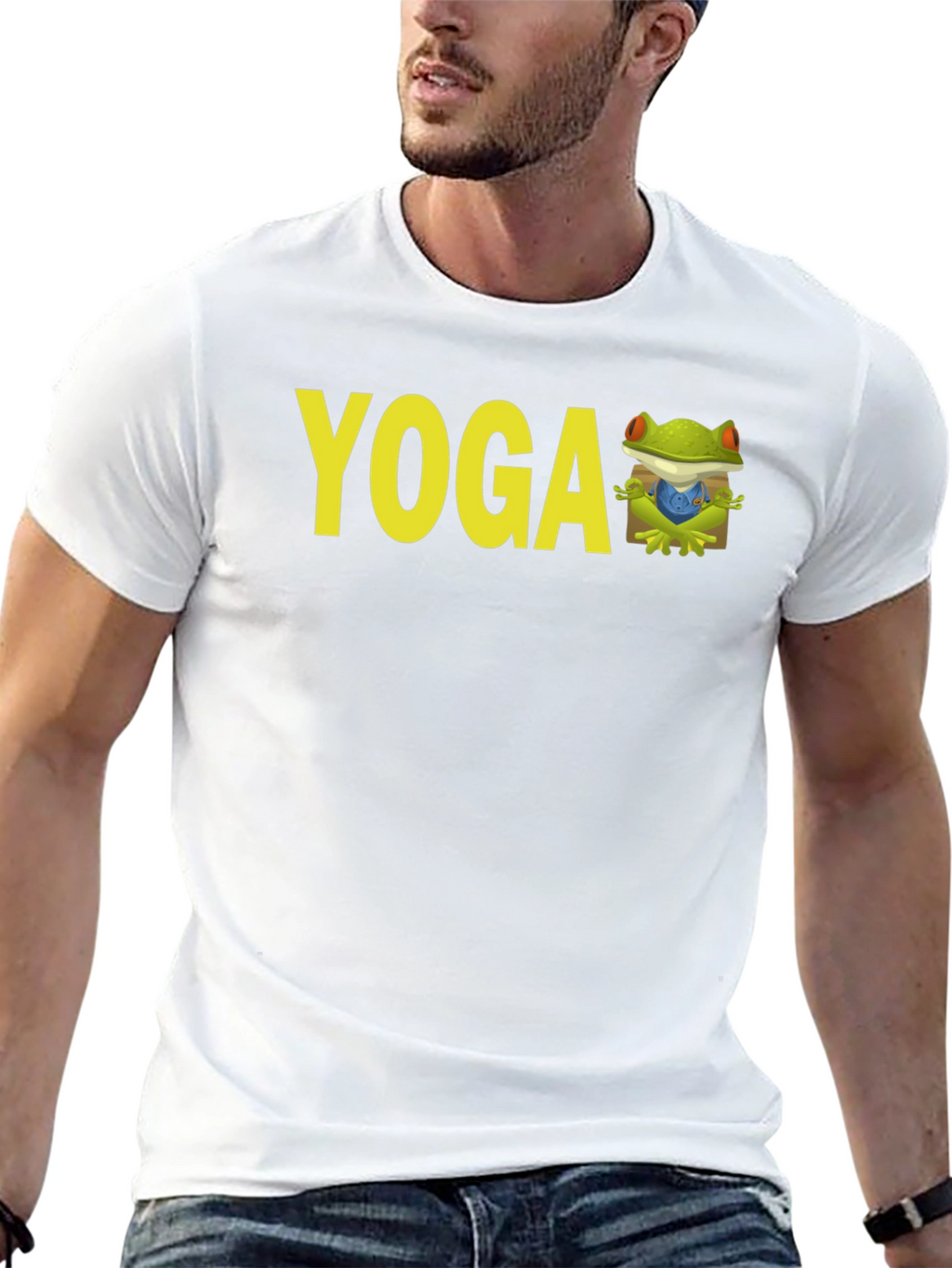 Yoga Frog Black T-Shirt