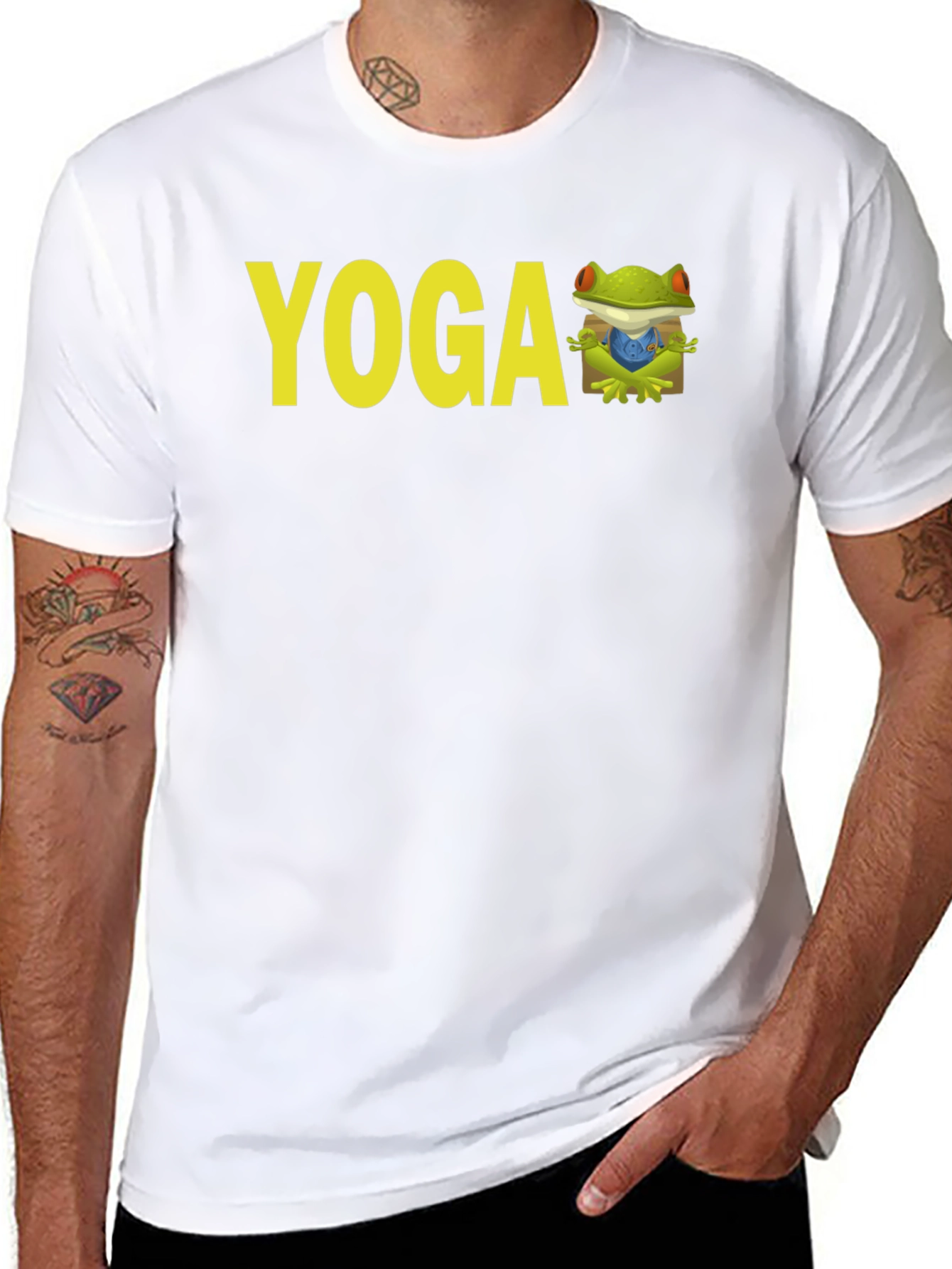 Yoga Frog Black T-Shirt