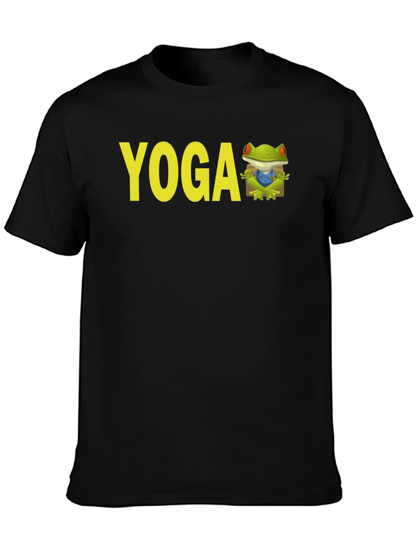 Yoga Frog Black T-Shirt